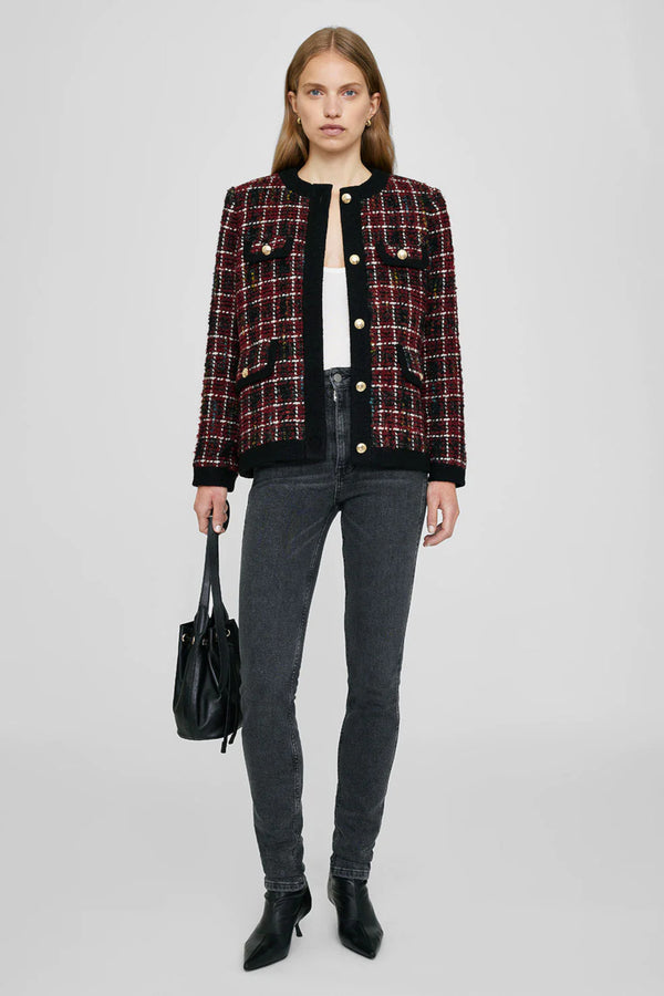 Lydia Jacket Cherry Plaid Multi