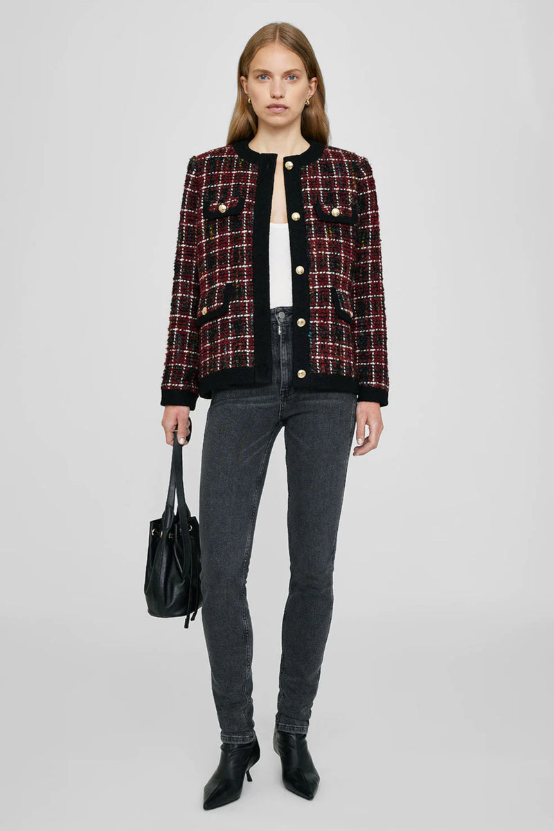 Lydia Jacket Cherry Plaid Multi