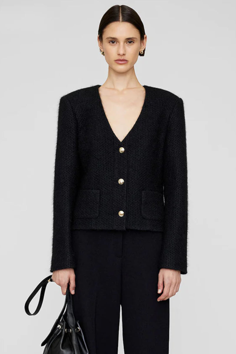 Anitta Jacket Black Woven