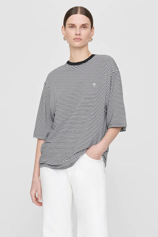 Bo T-shirt Black And White Stripe