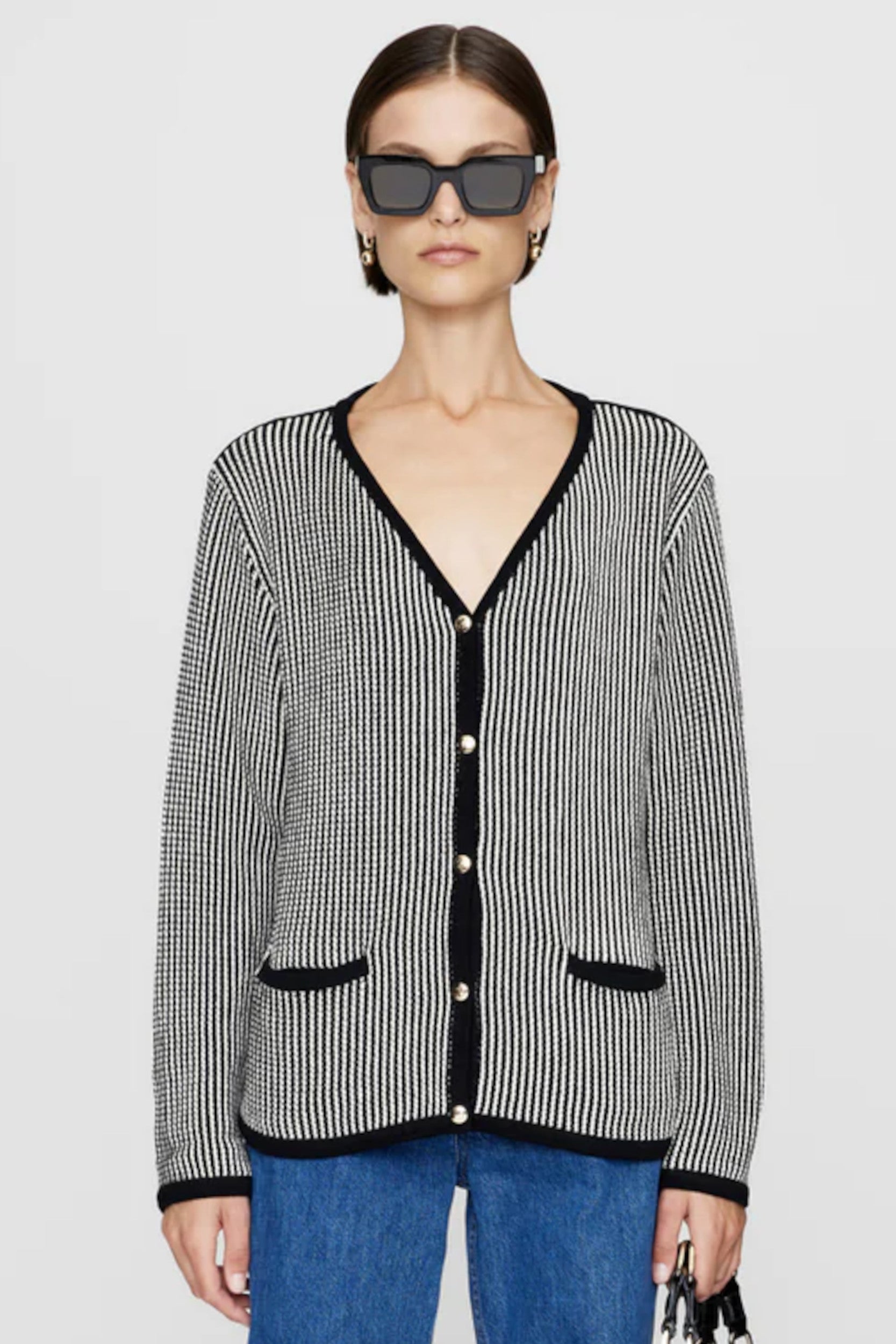 Gilet Dave noir et blanc