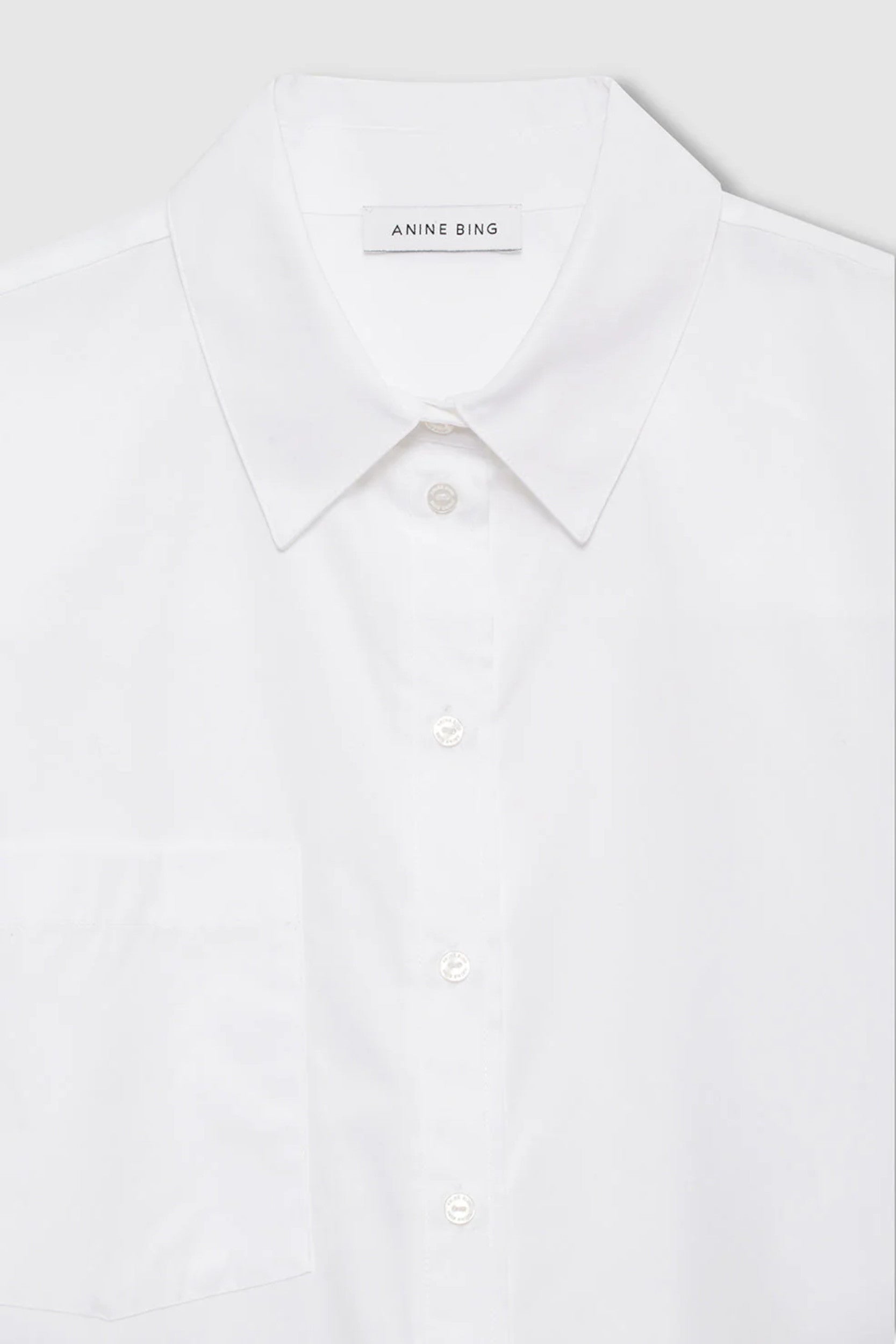 Essie Cropped Shirt White