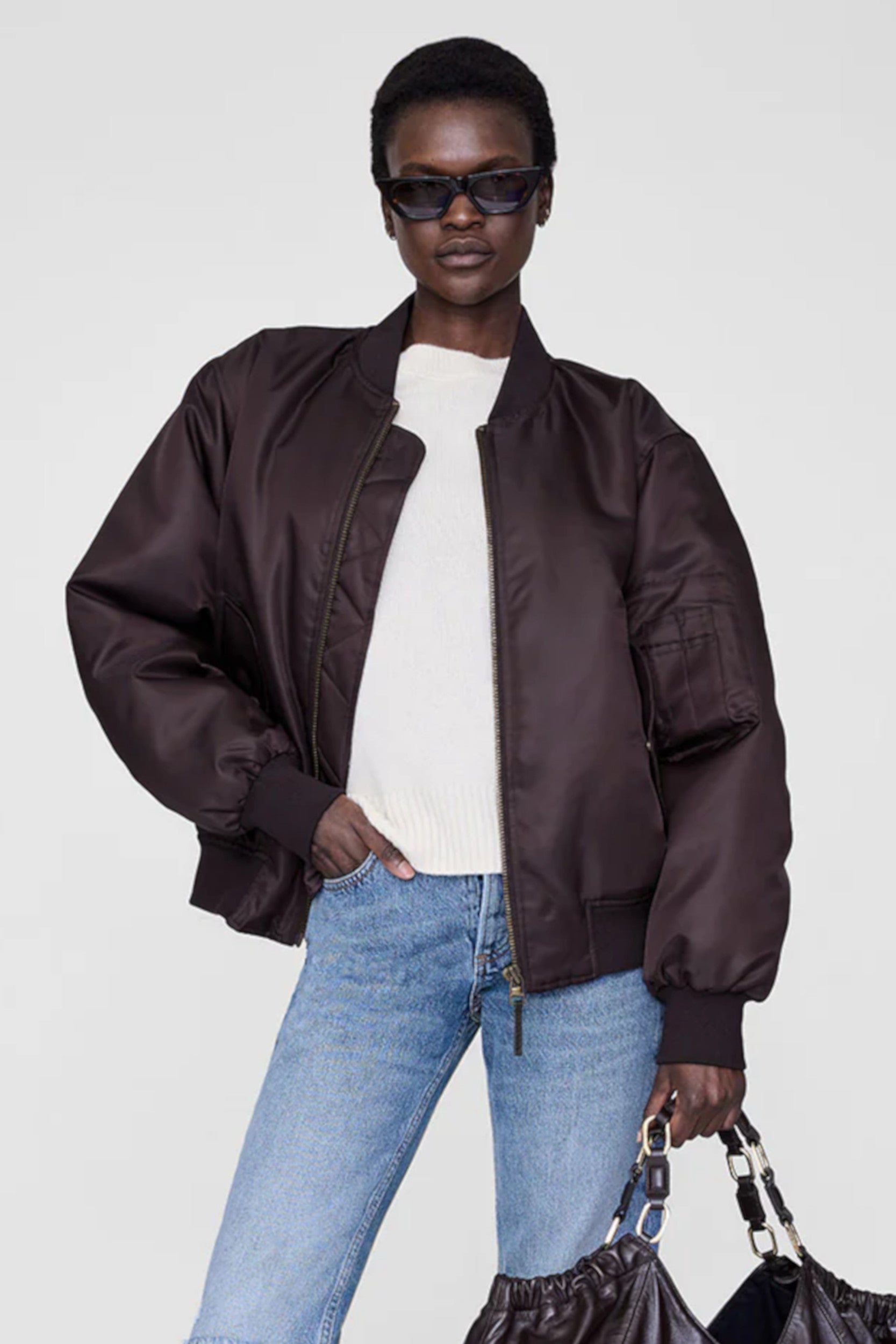 Leon Bomber Deep Brown