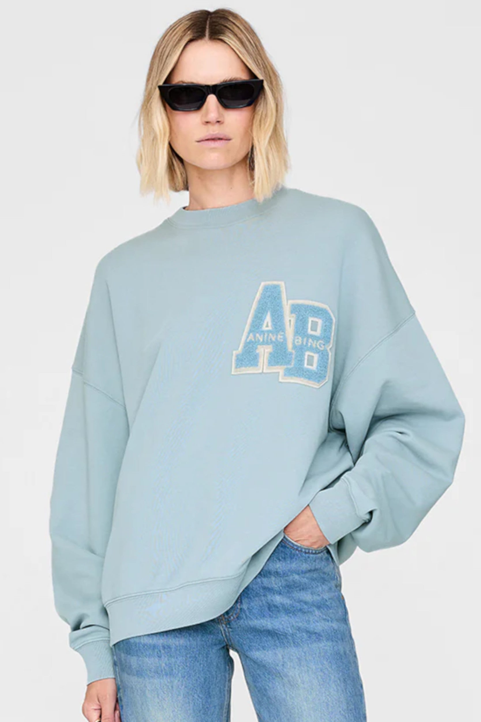 Miles Oversized Sweater Pastel Blue