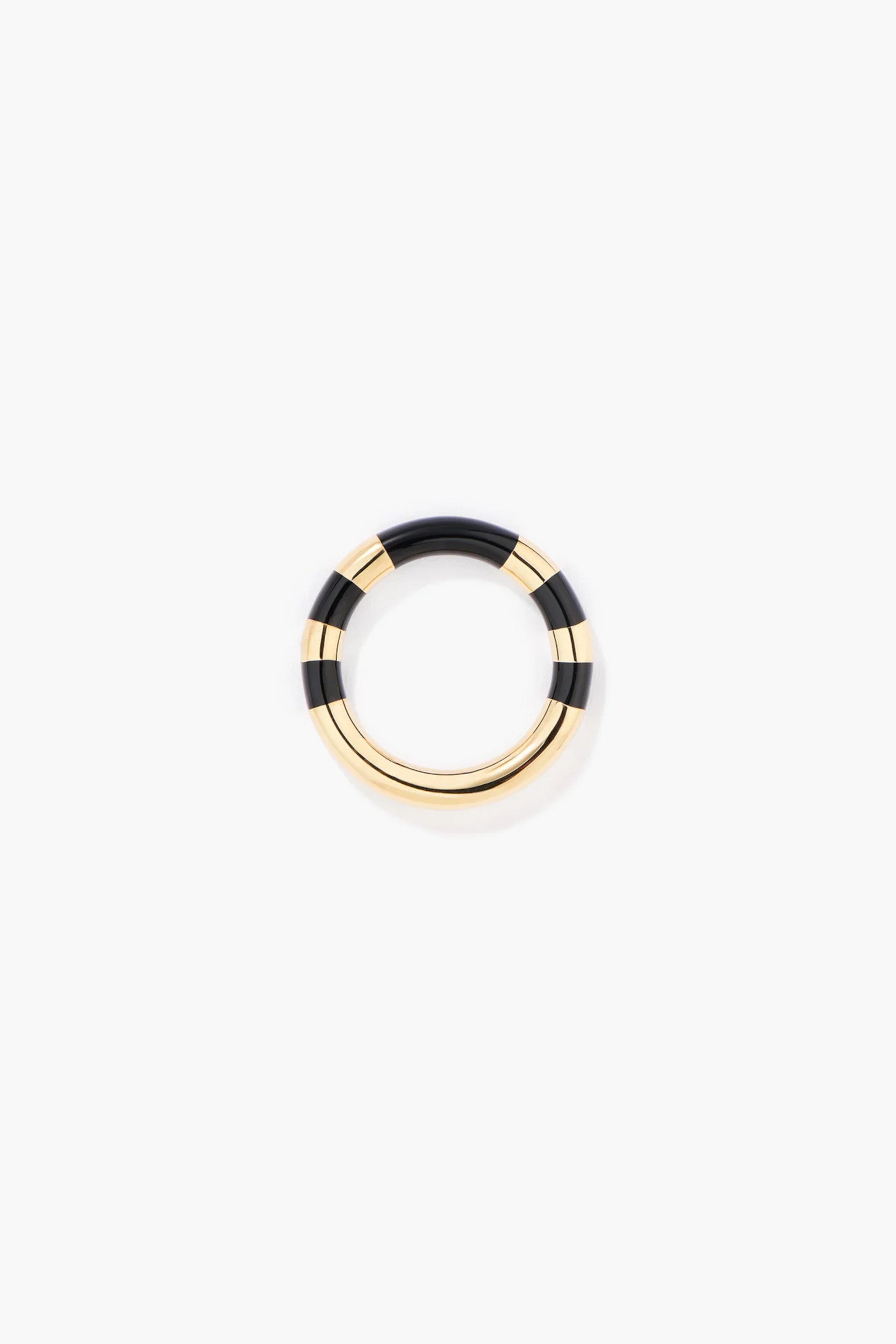 Positano Ring Metal Gold Black
