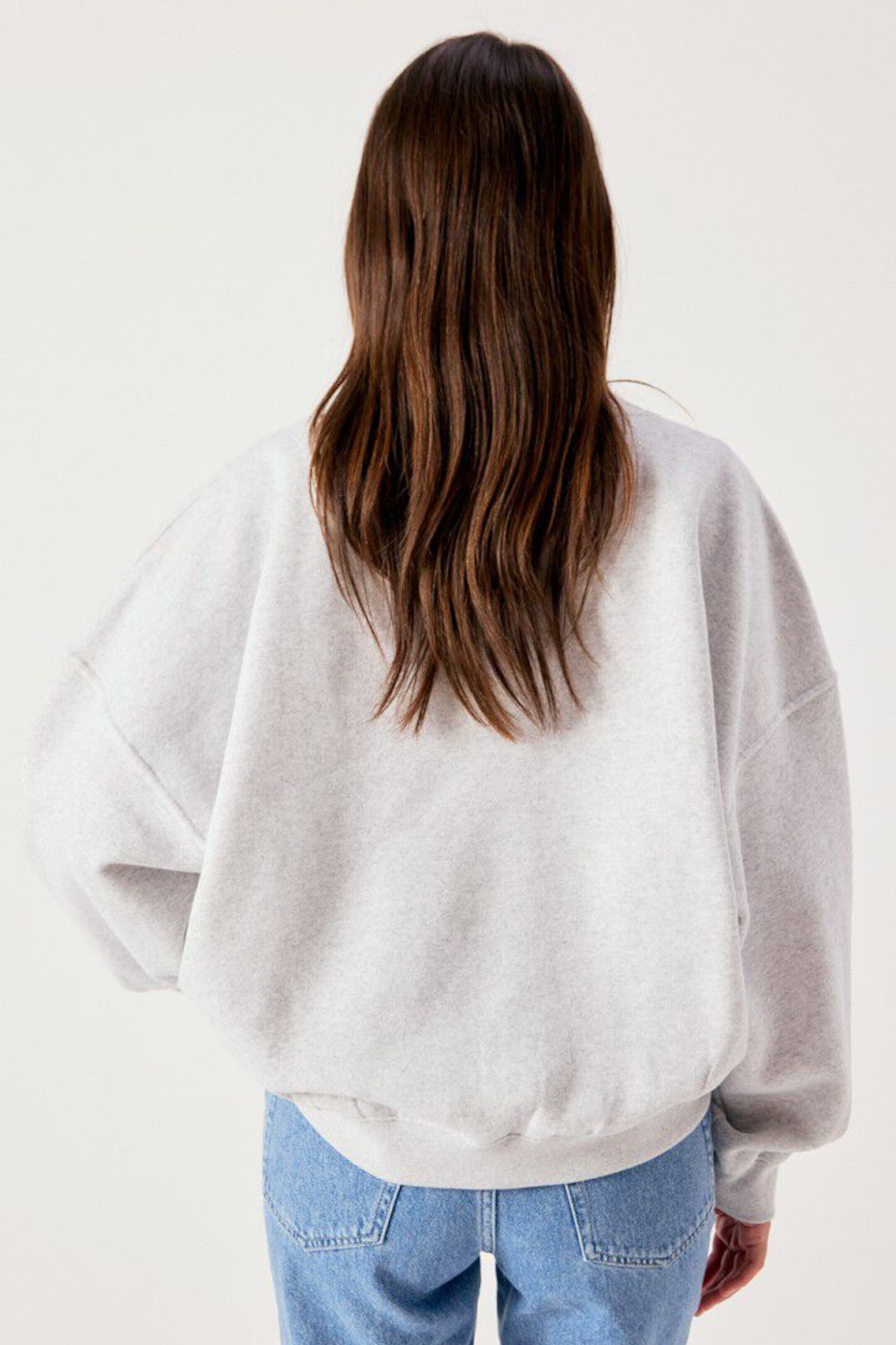 Bap03dh26 Pull Gris chiné — American Vintage, vue 3