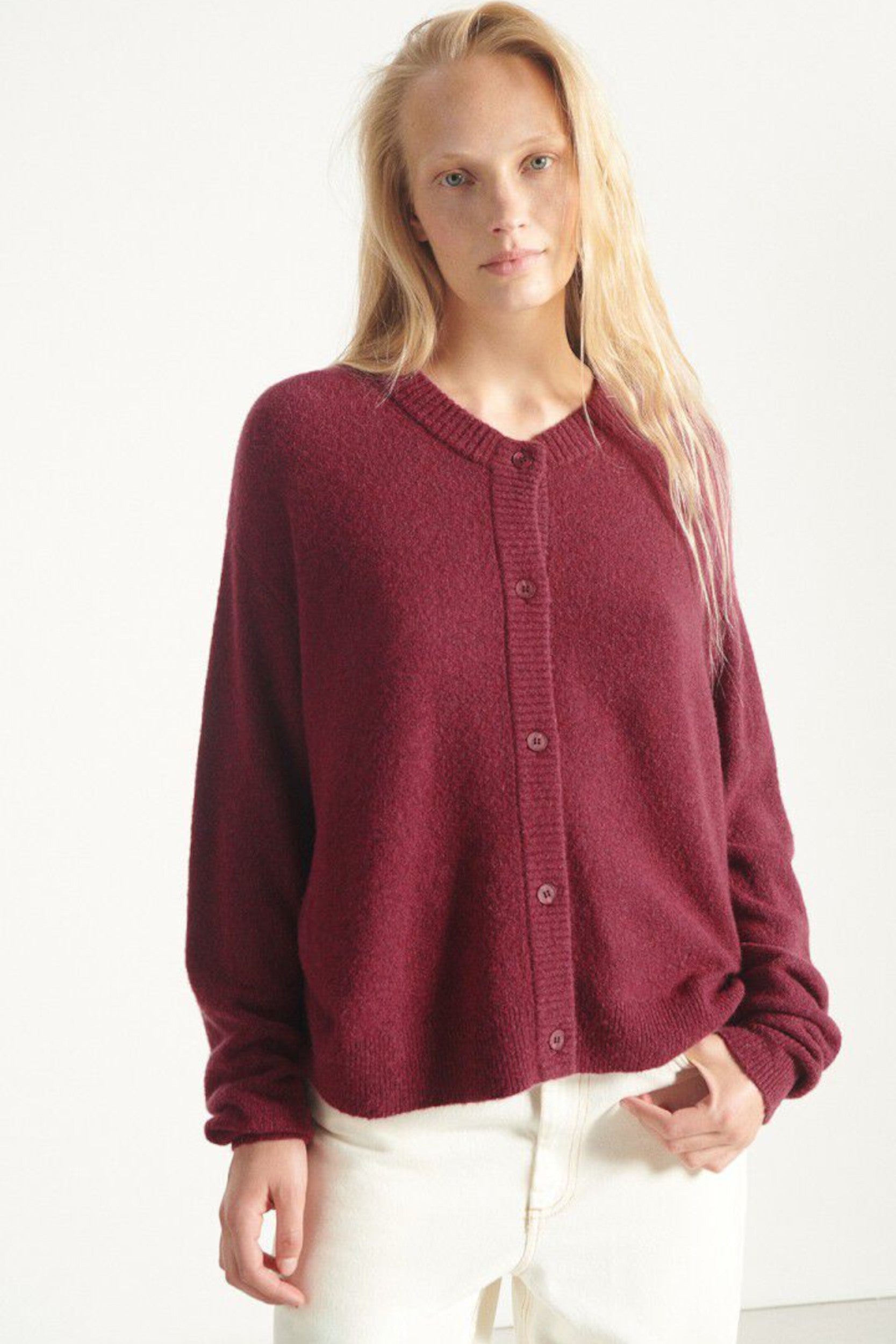 Dam19eh25 Cardigan Grape Mottled
