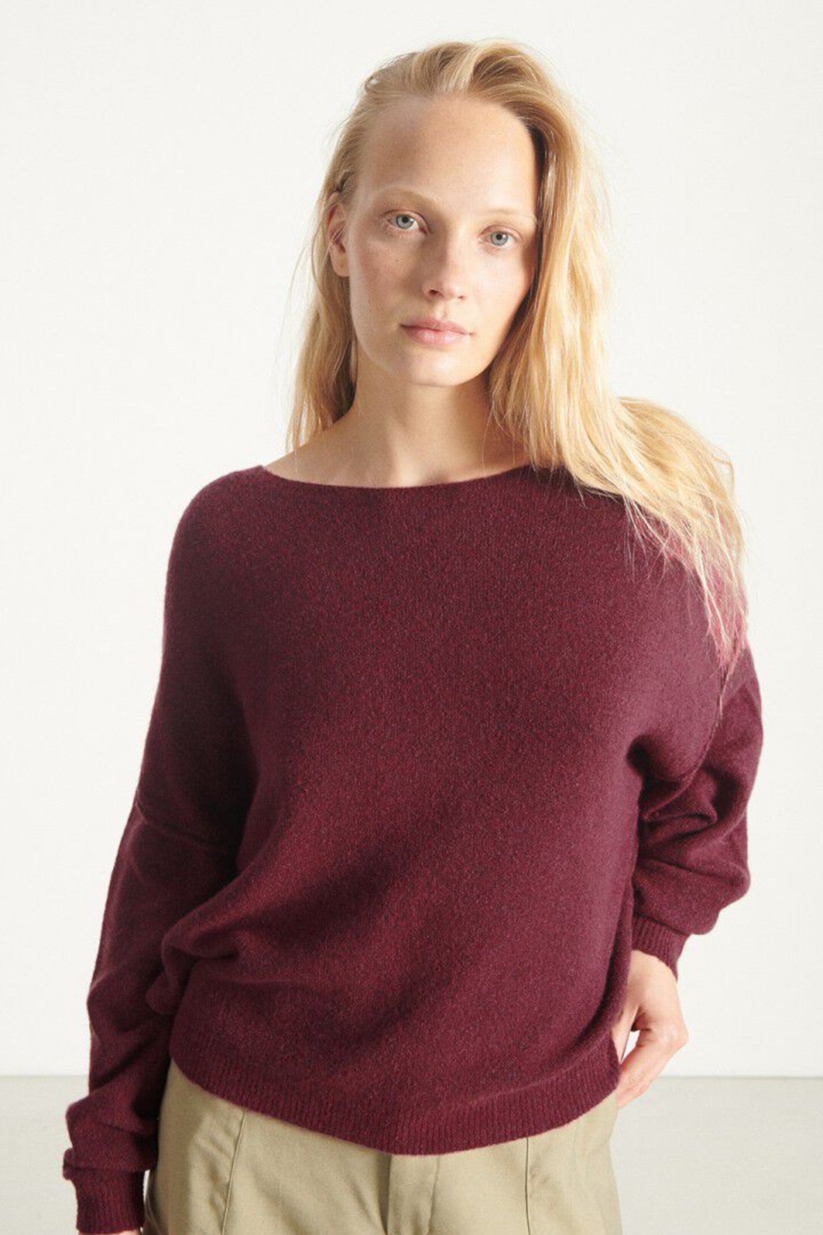 Dam225h25 Sweater Grape Mottled