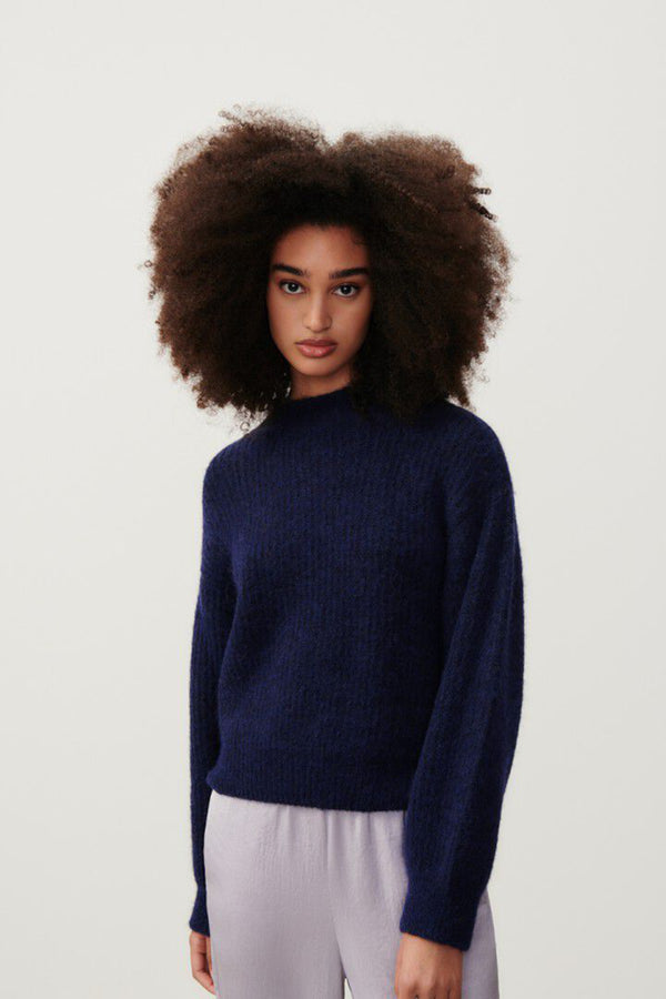 East 18Q Sweater Mottled Navy