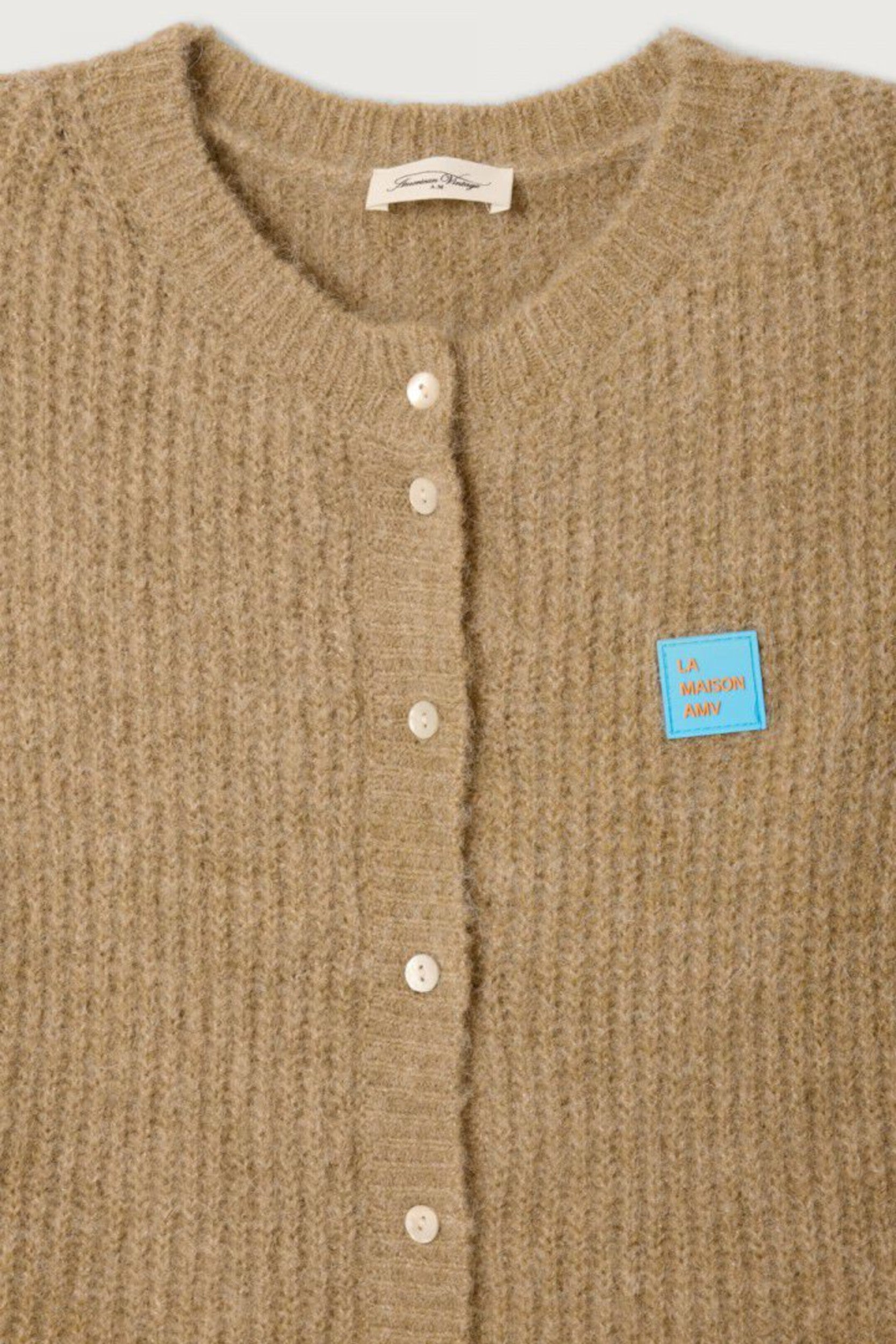 EAST19MCE26 Cardigan Sand Mottled