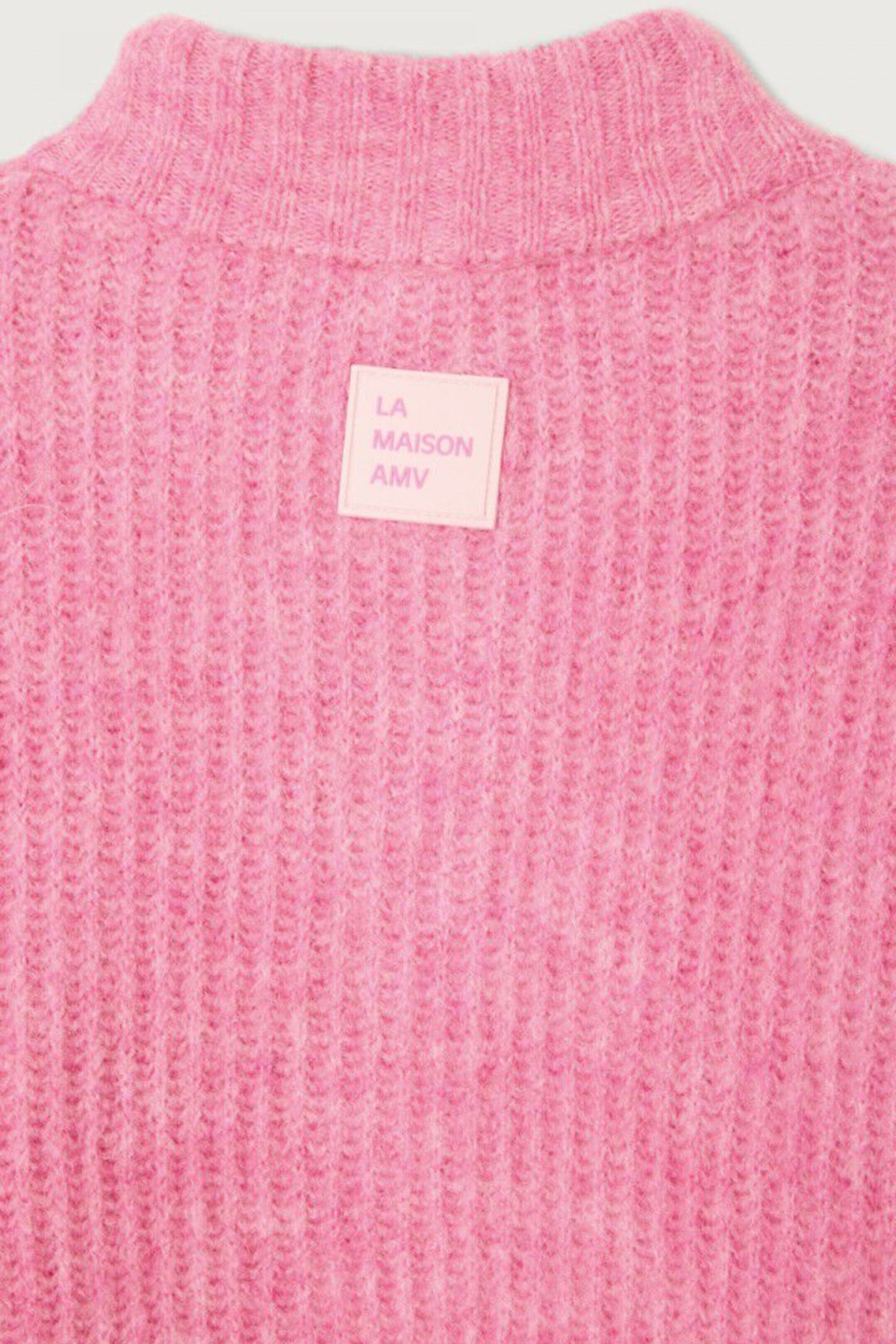 East19nh25 Cardigan Pink Bubble Mottled
