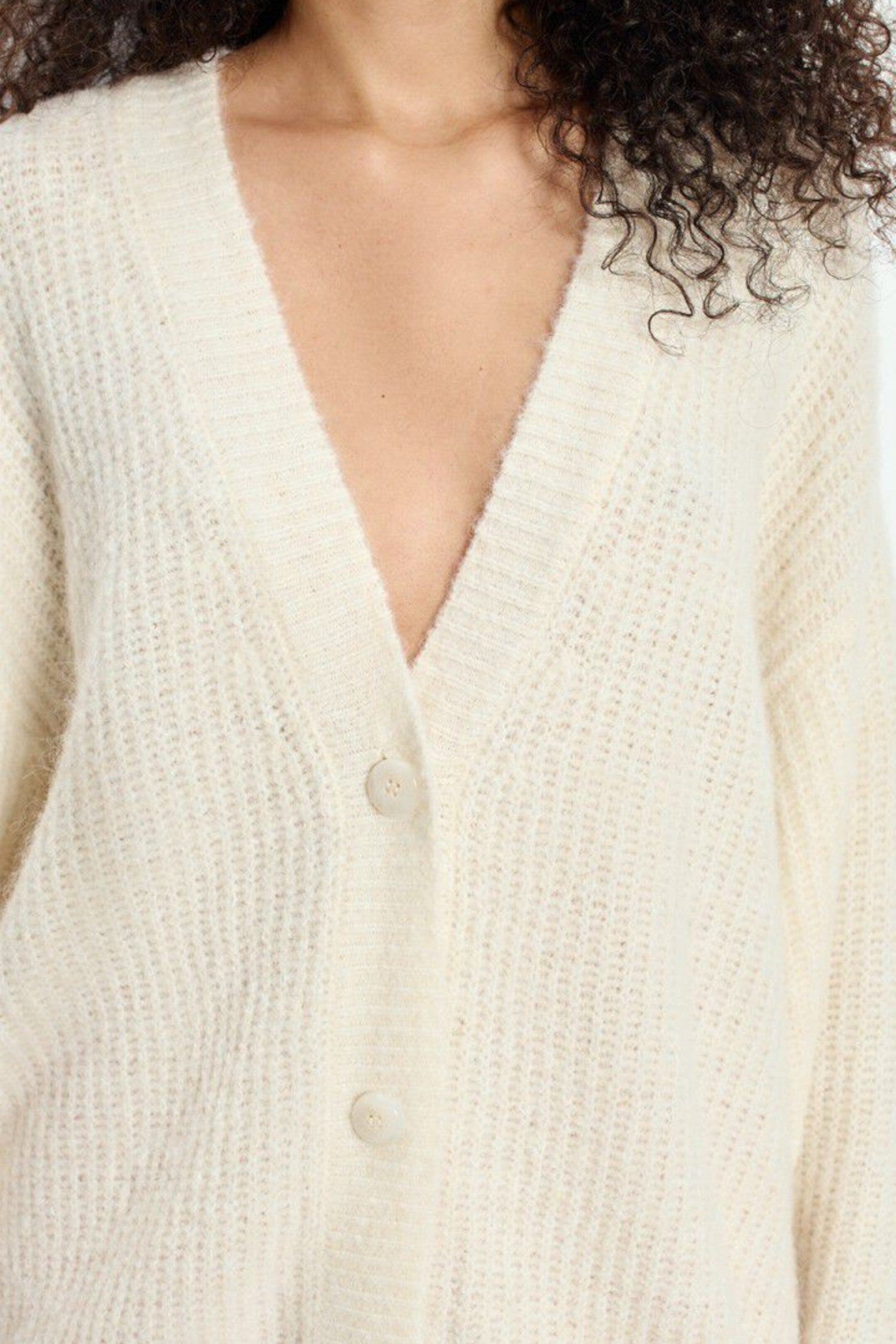 East19ph26 Cardigan Nacre Mottled