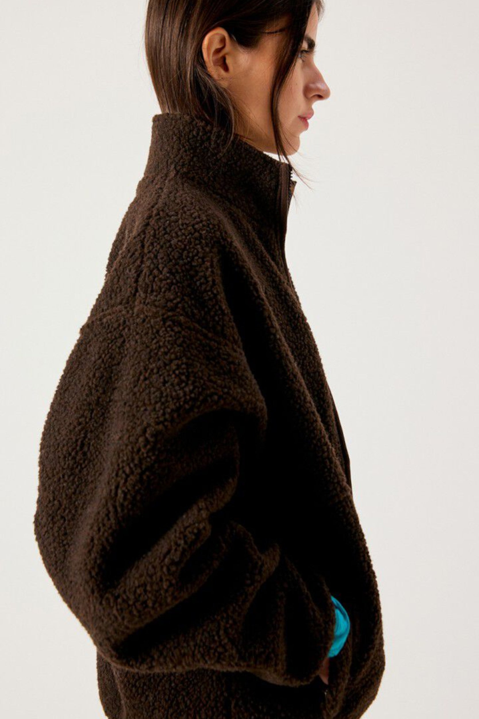 Hok16ch26 Veste Marron chiné