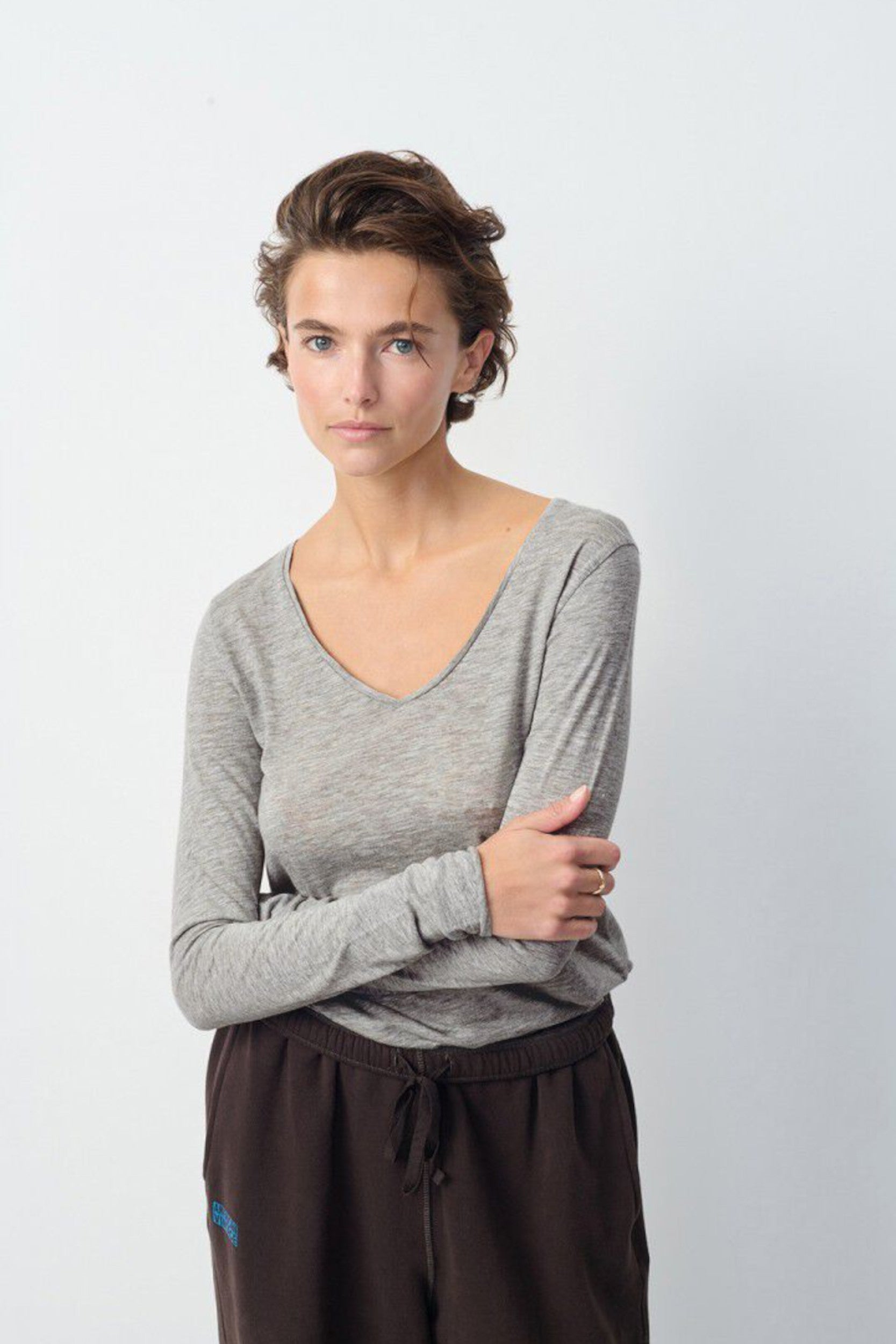 Jac52h26 T-shirt Grey Mottled