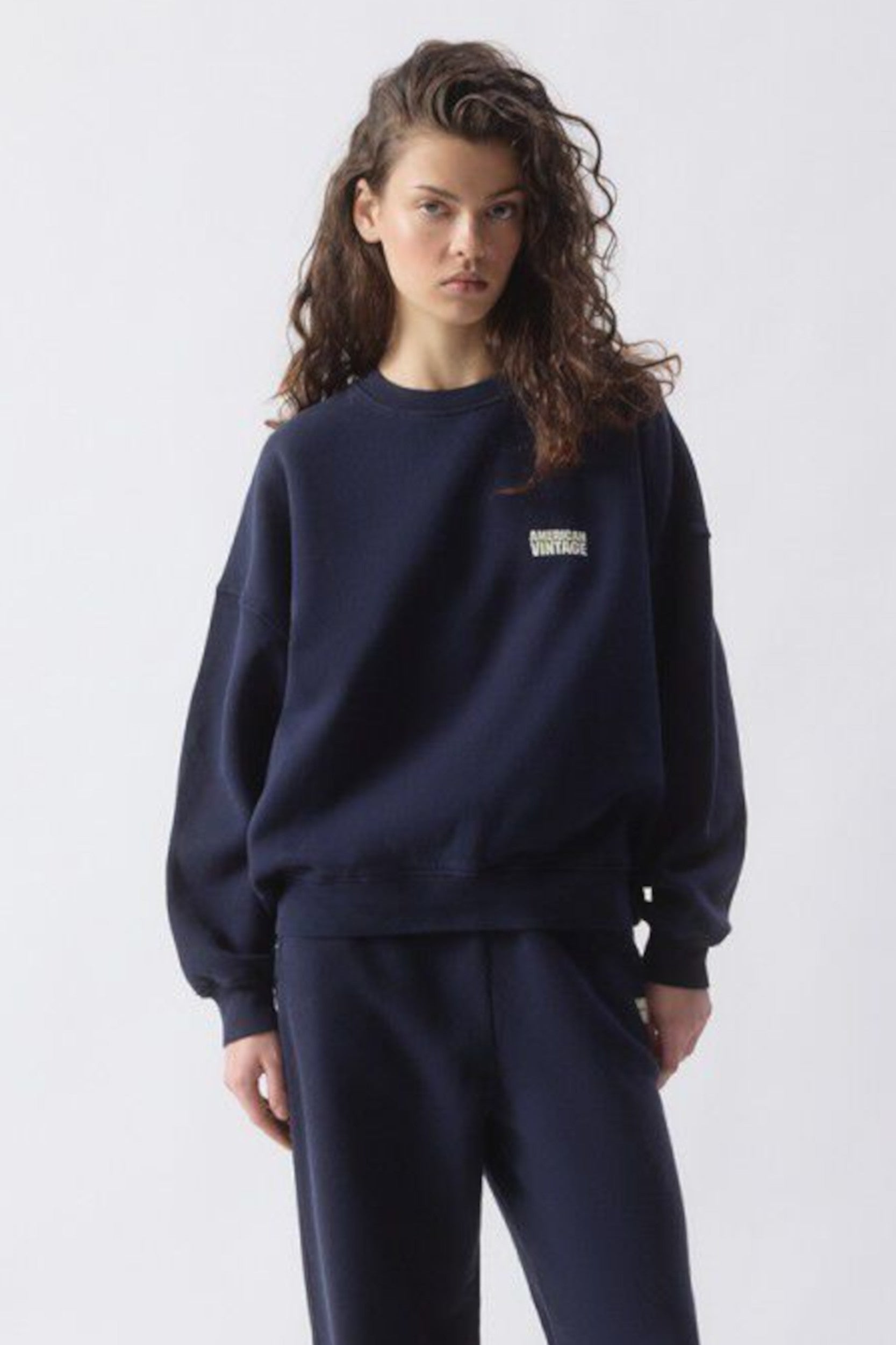 Pli03ch26 Sweater Navy Vintage