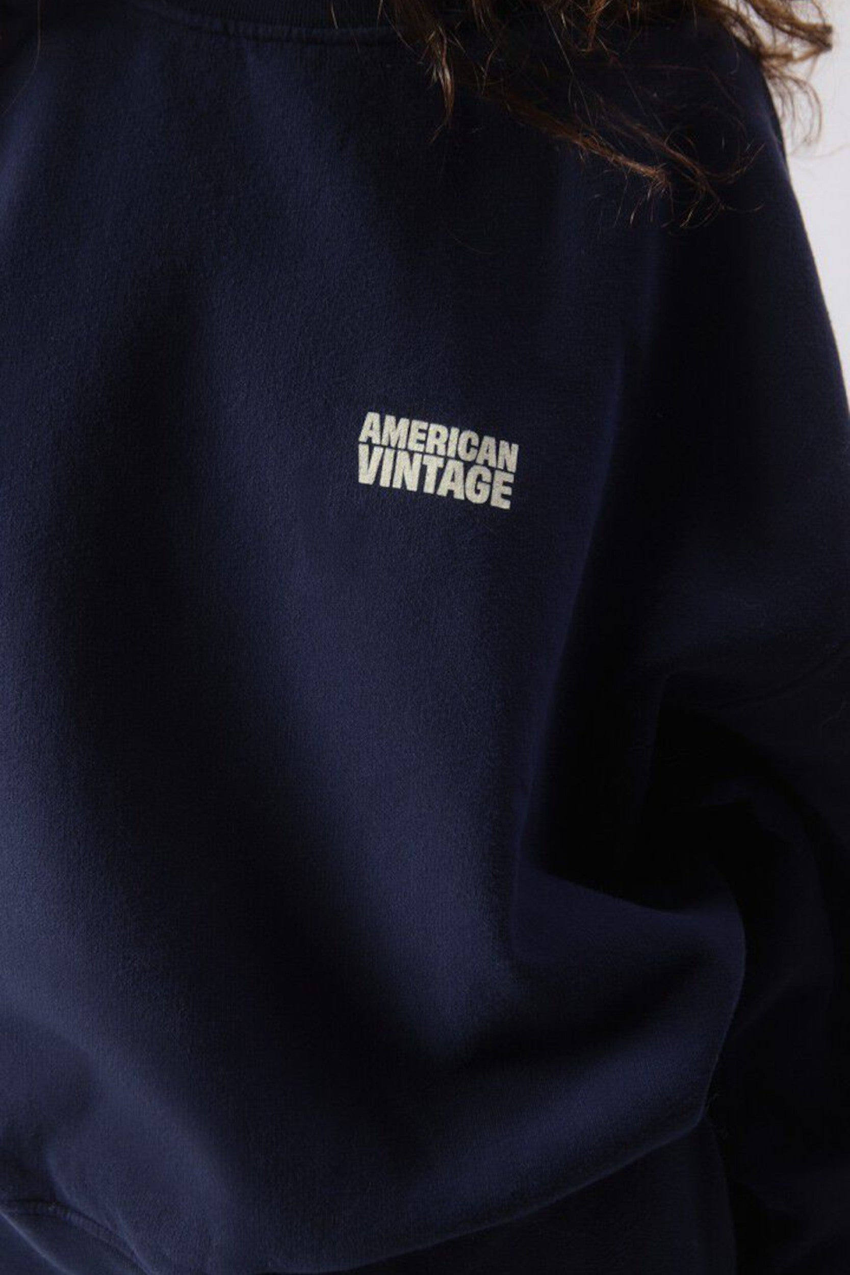 Pli03ch26 Sweater Navy Vintage