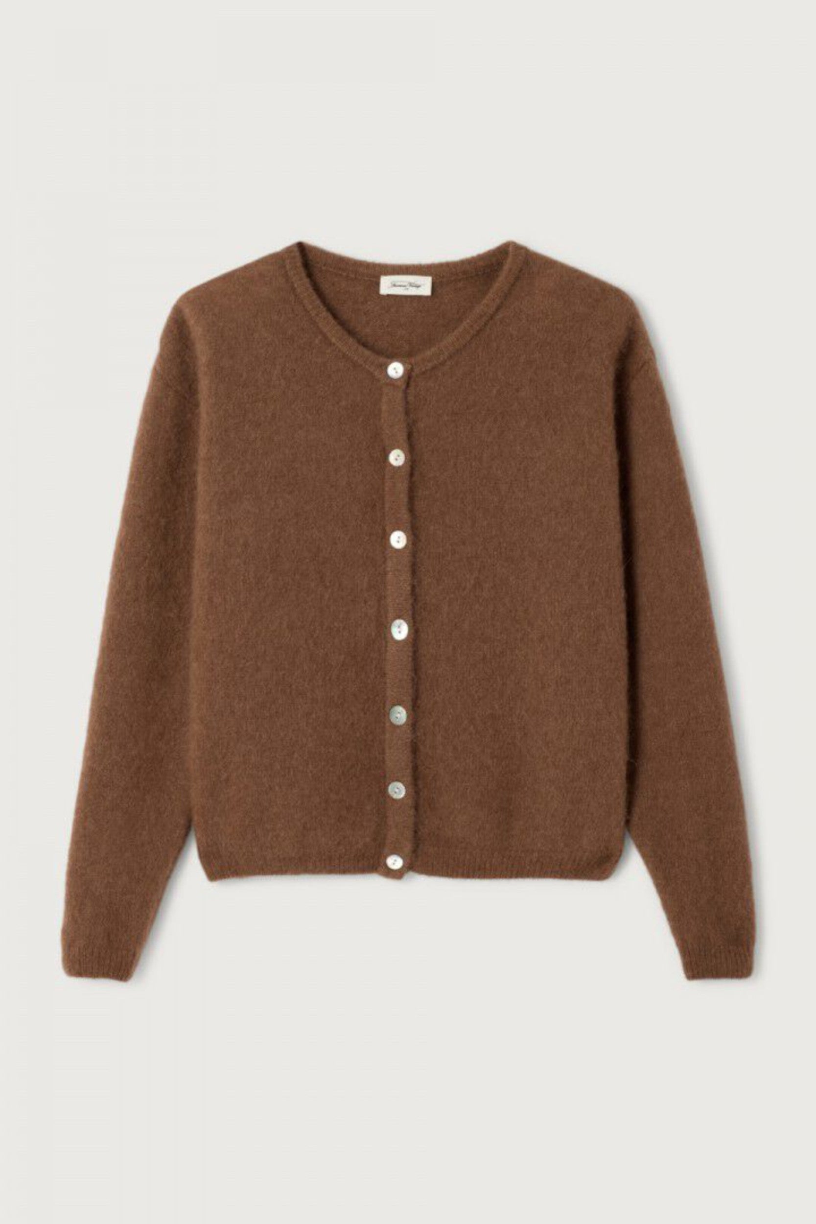 VITO19EE26 Cardigan Choco Mottled