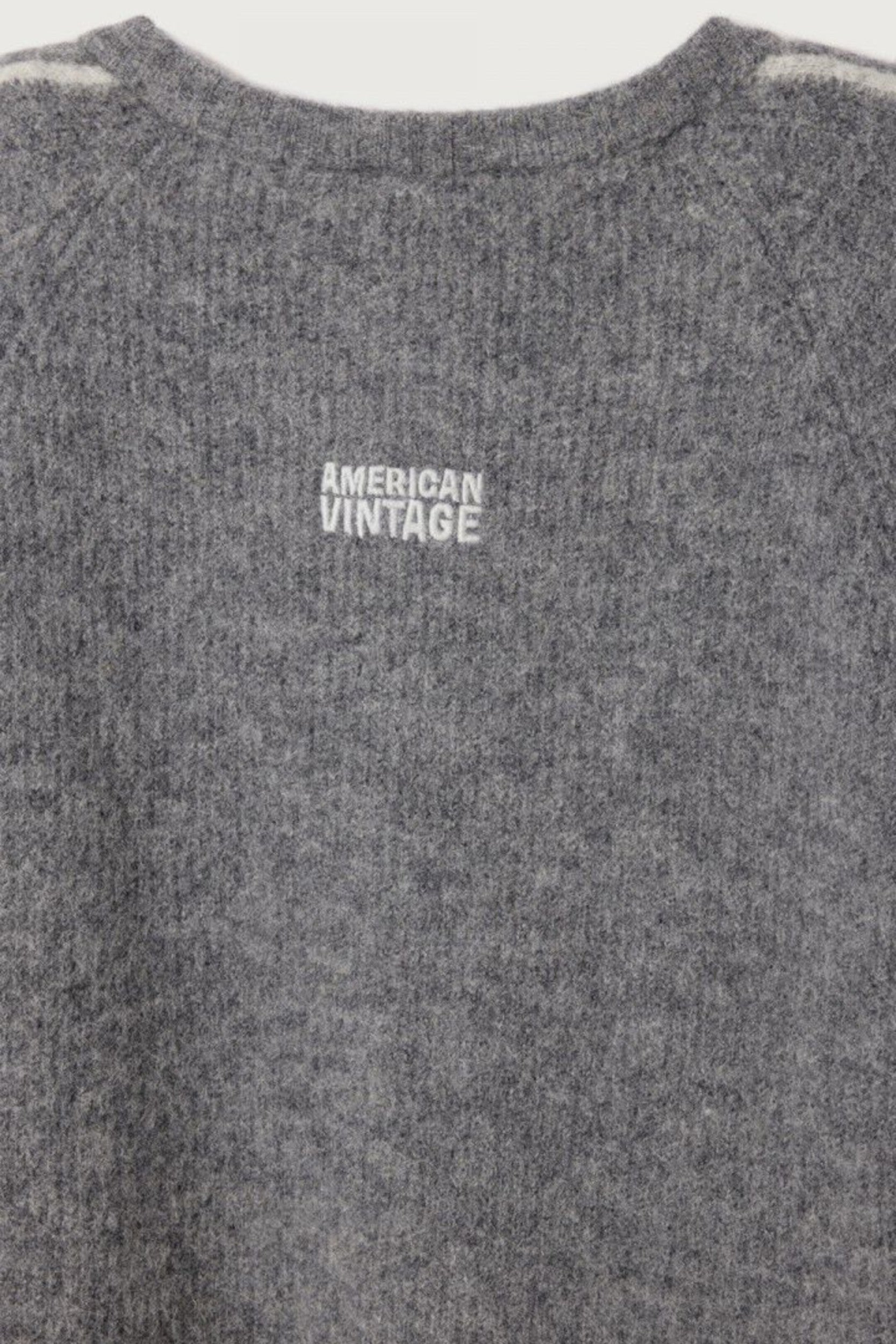 VITO19KE26 Cardigan Steel Mottled