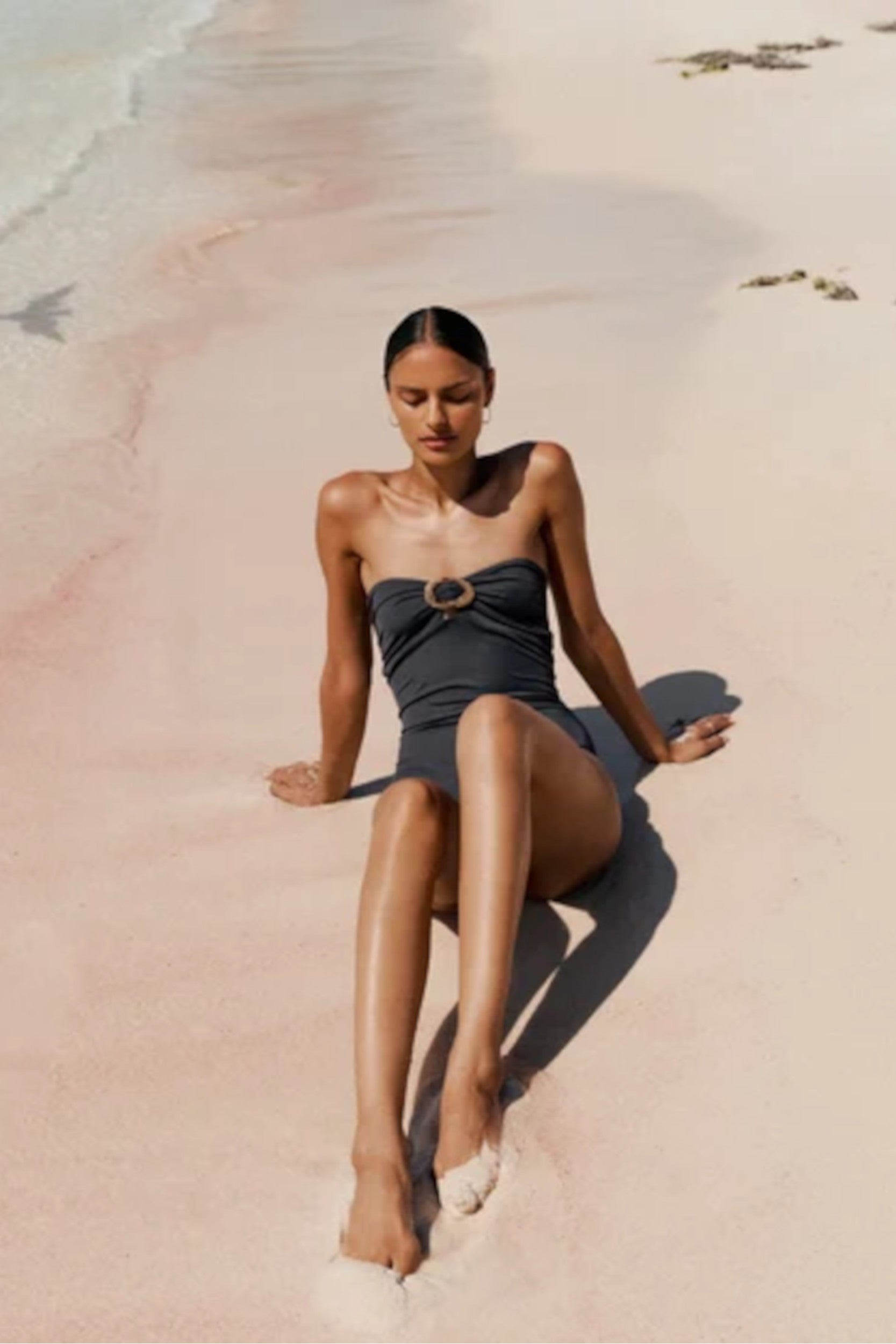 Catherine One-Piece Swimsuit in Caviar
