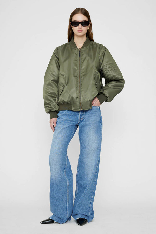 Leon Bomber Jacket Army Green