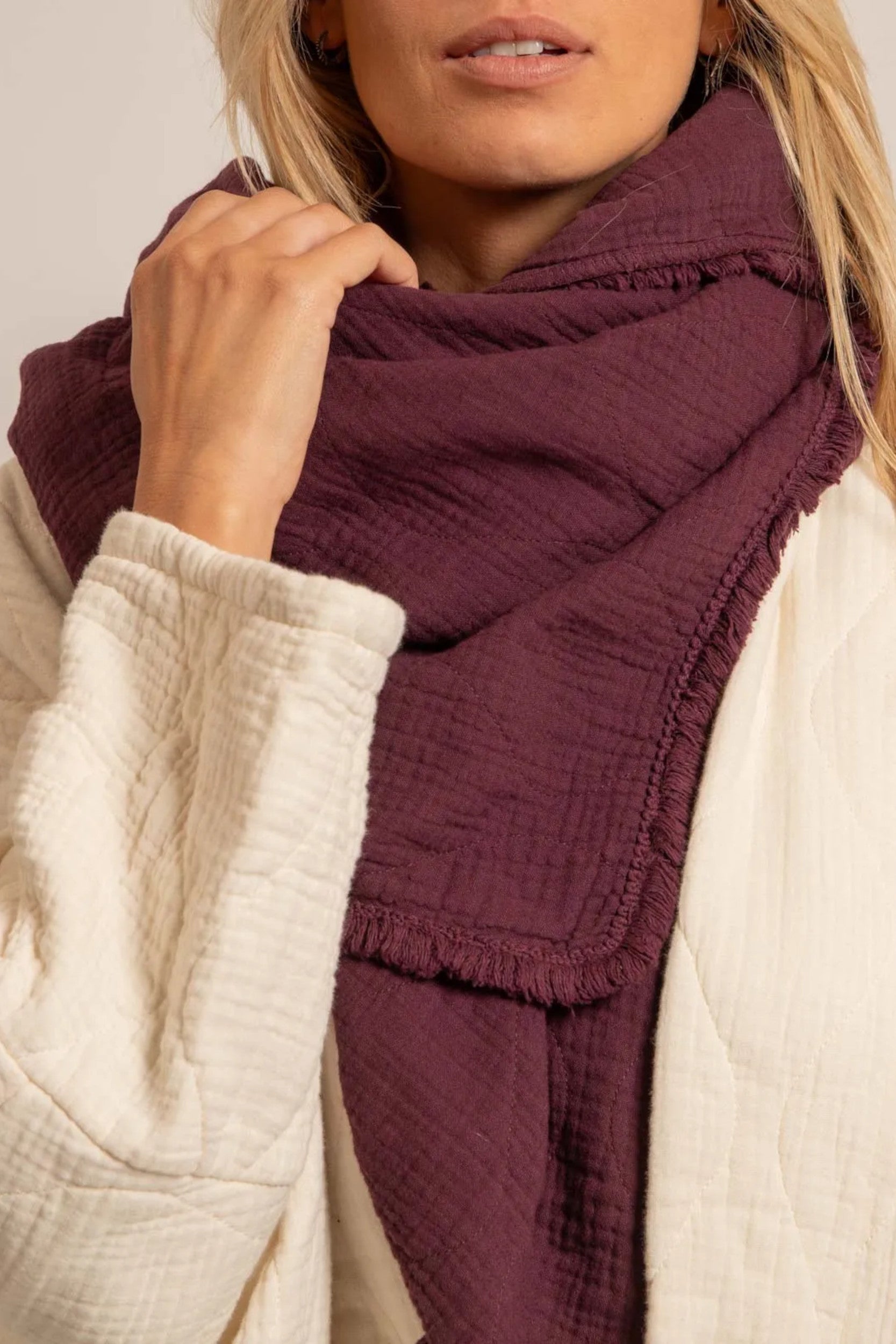 Toronto Scarf Burgundy