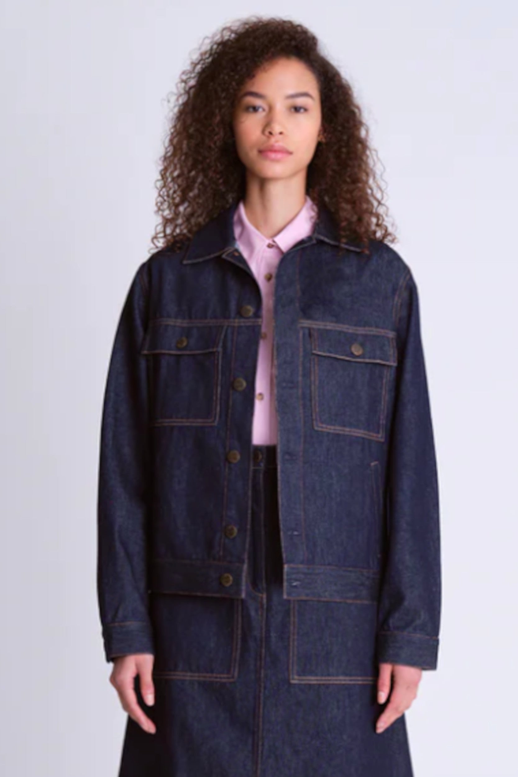 Veste en jean Tembea Indigo