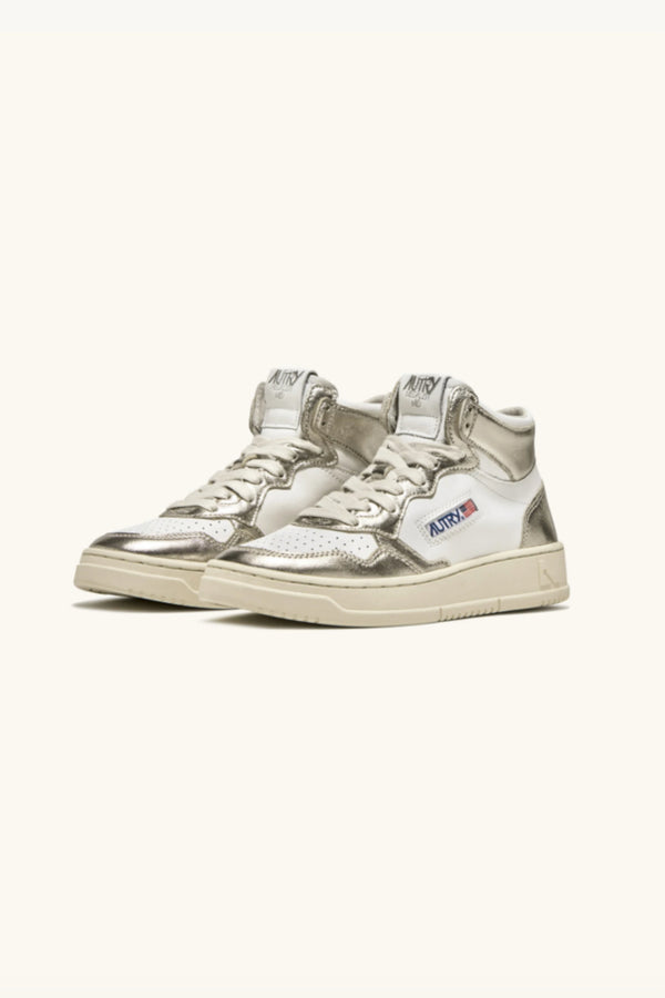 Medalist Mid Leather Sneakers White Platinum