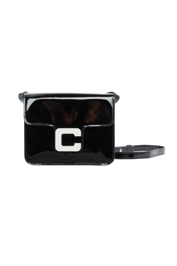 Michelle Pantent Leather Bag Black