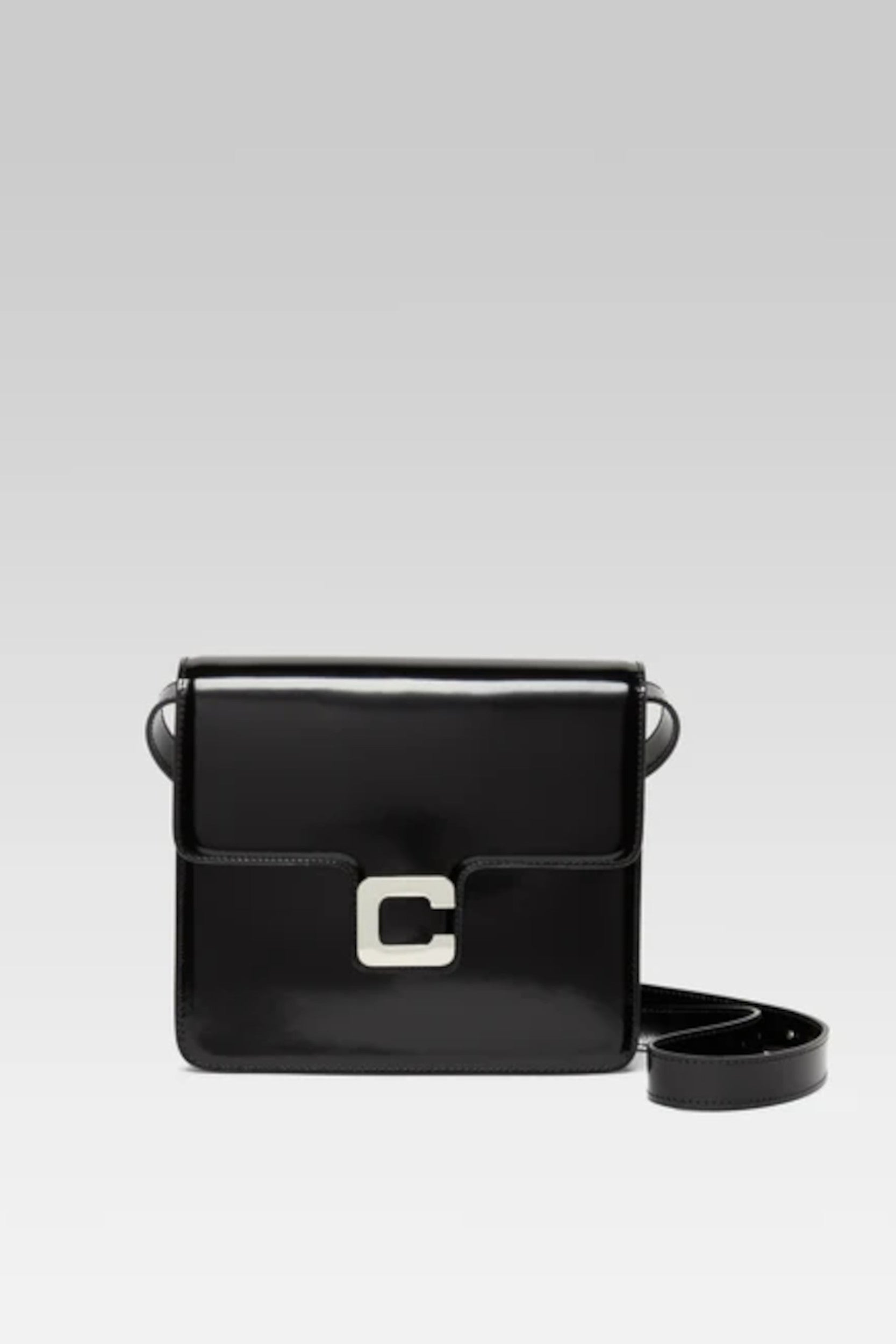 Sac Sorbonne en cuir verni rouge