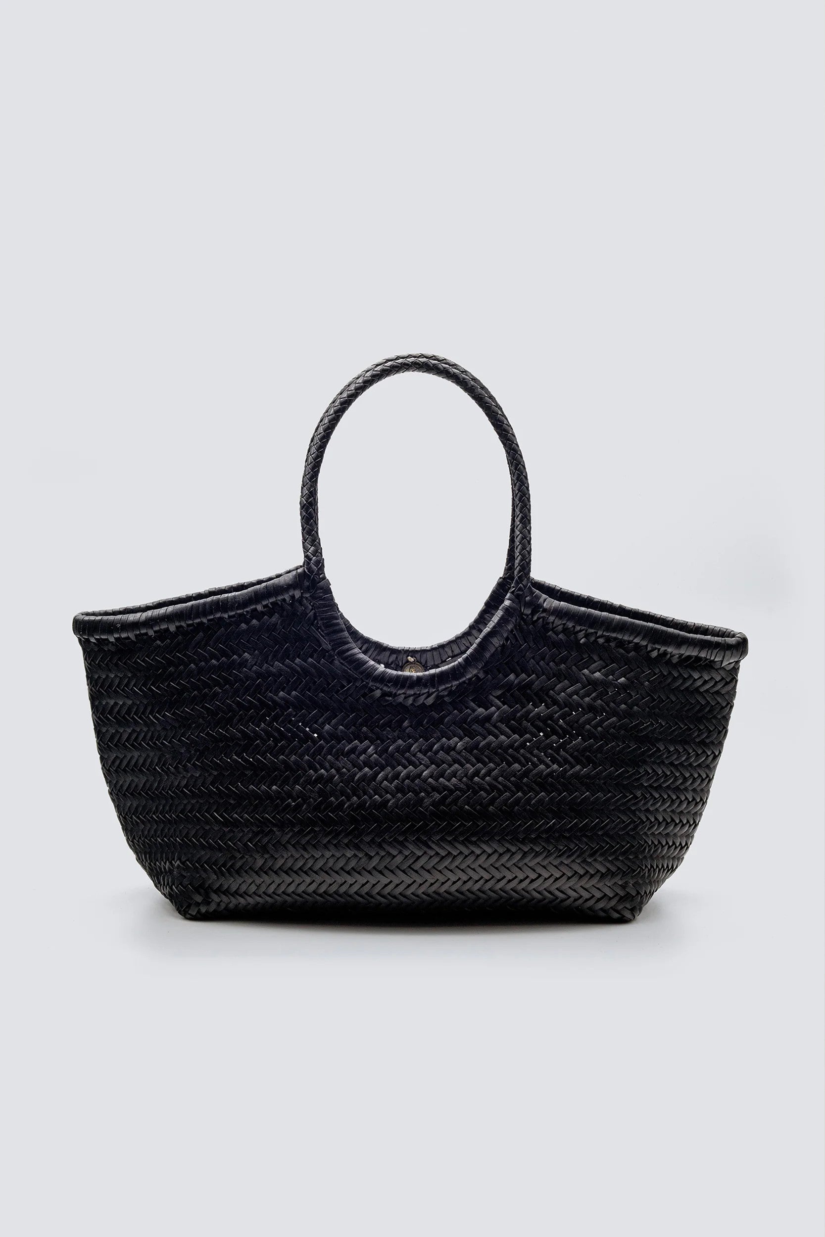 Nantucket Basket Big Bag Black Edge
