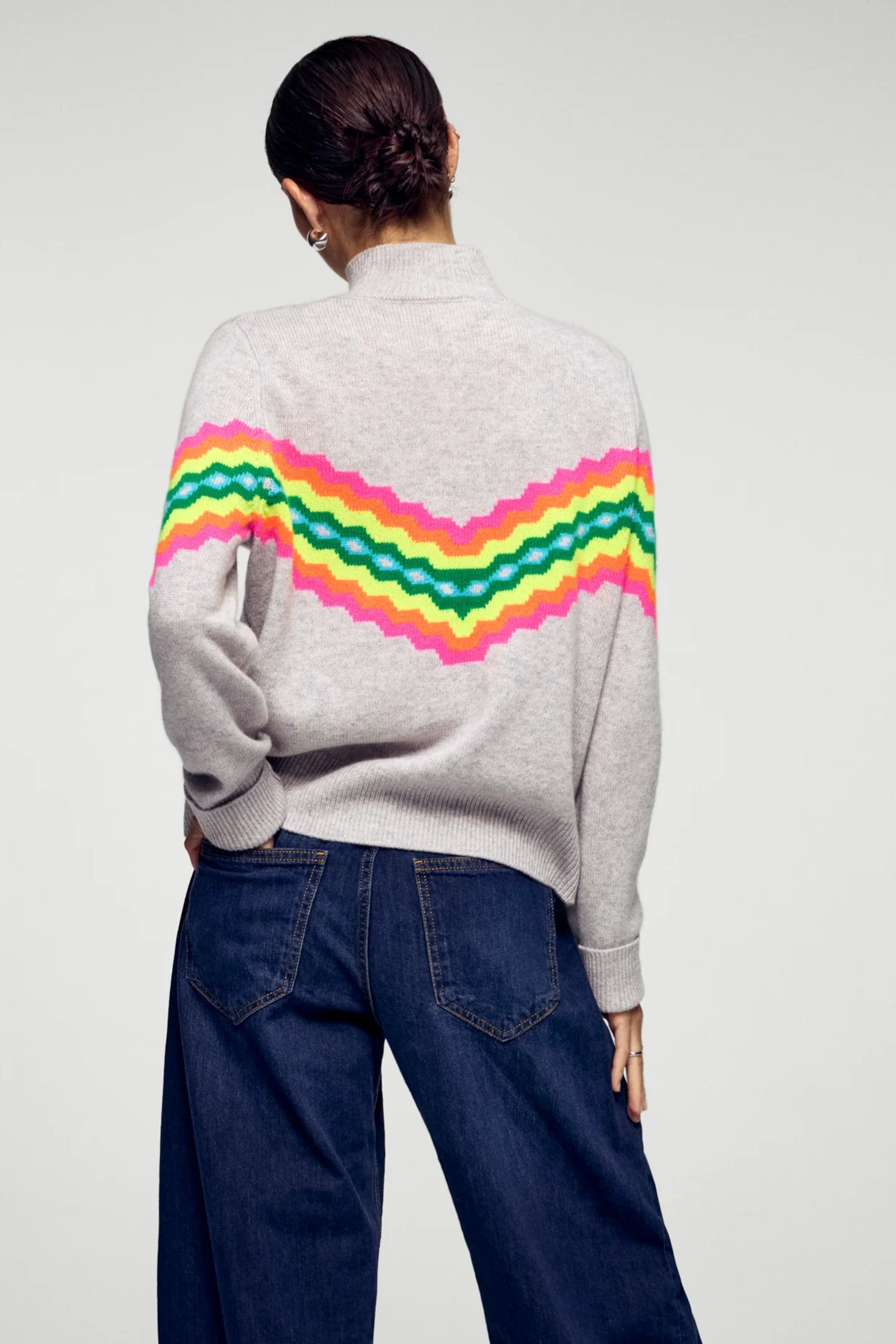 2501Wpm03327W Sweater Light Grey Mottled