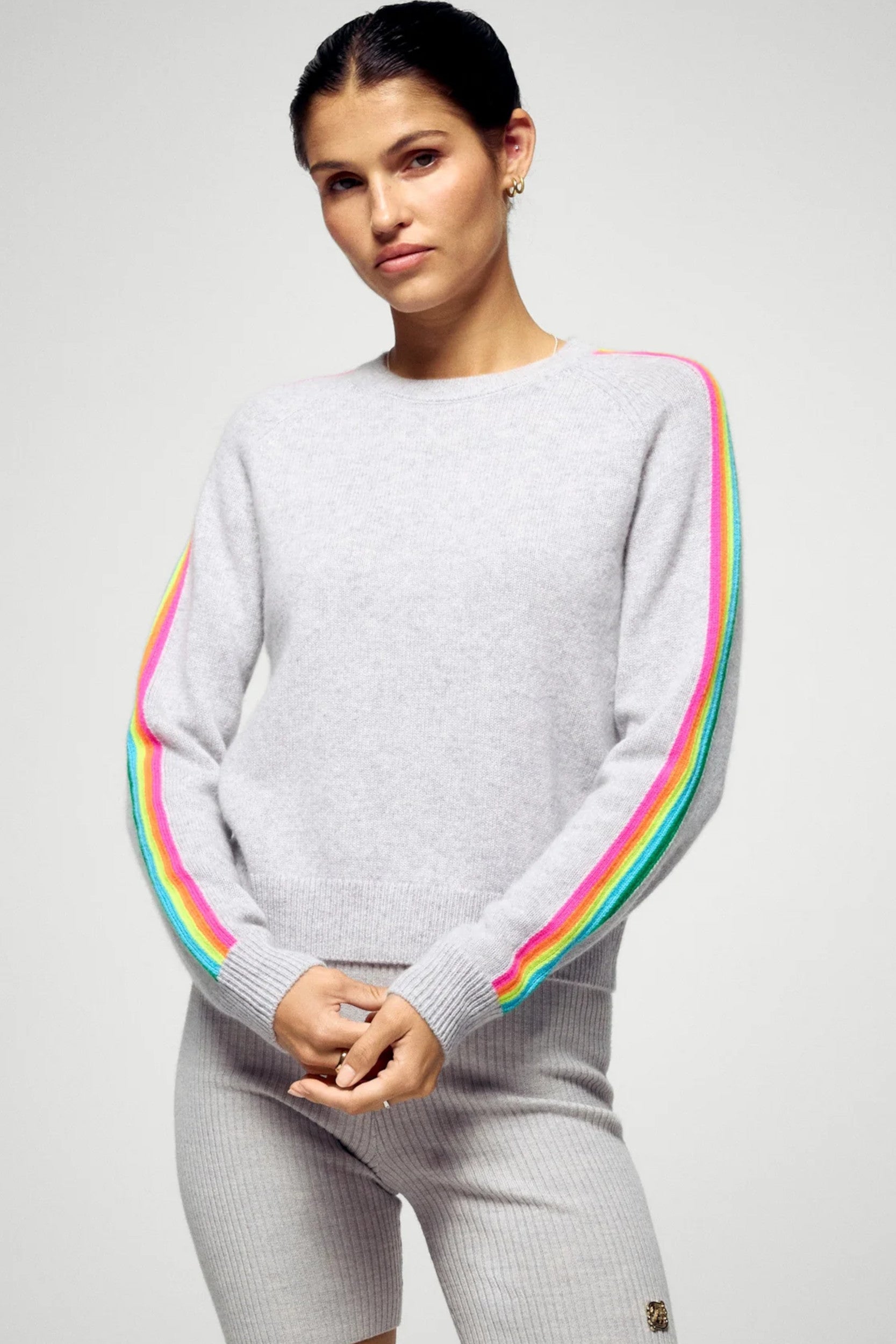Permwpr00094W Sweater Light Grey Mottled