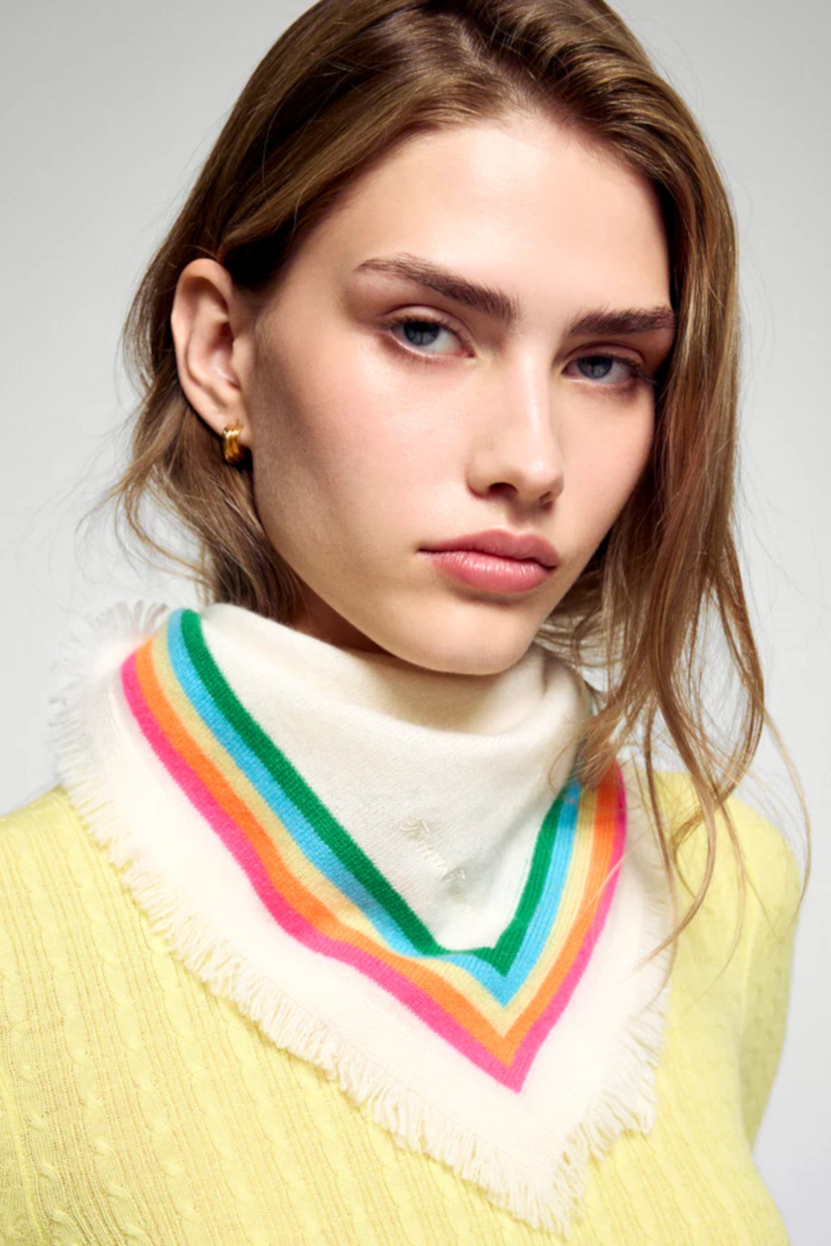 Permafo02785W Scarf Ecru