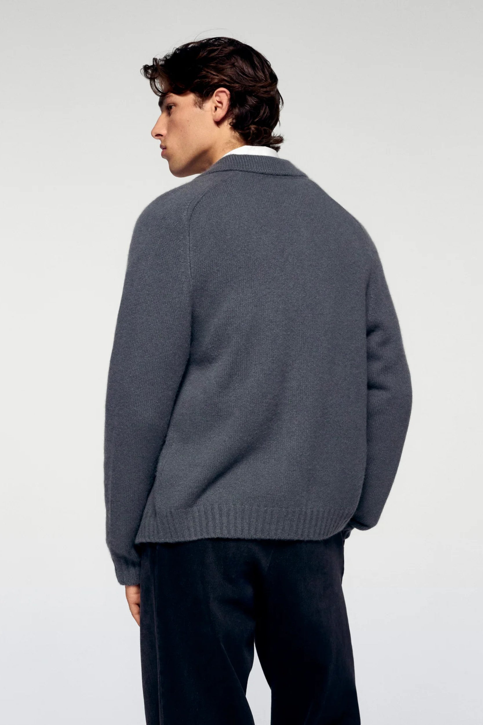 2501Mpc03354W Cardigan Storm Grey