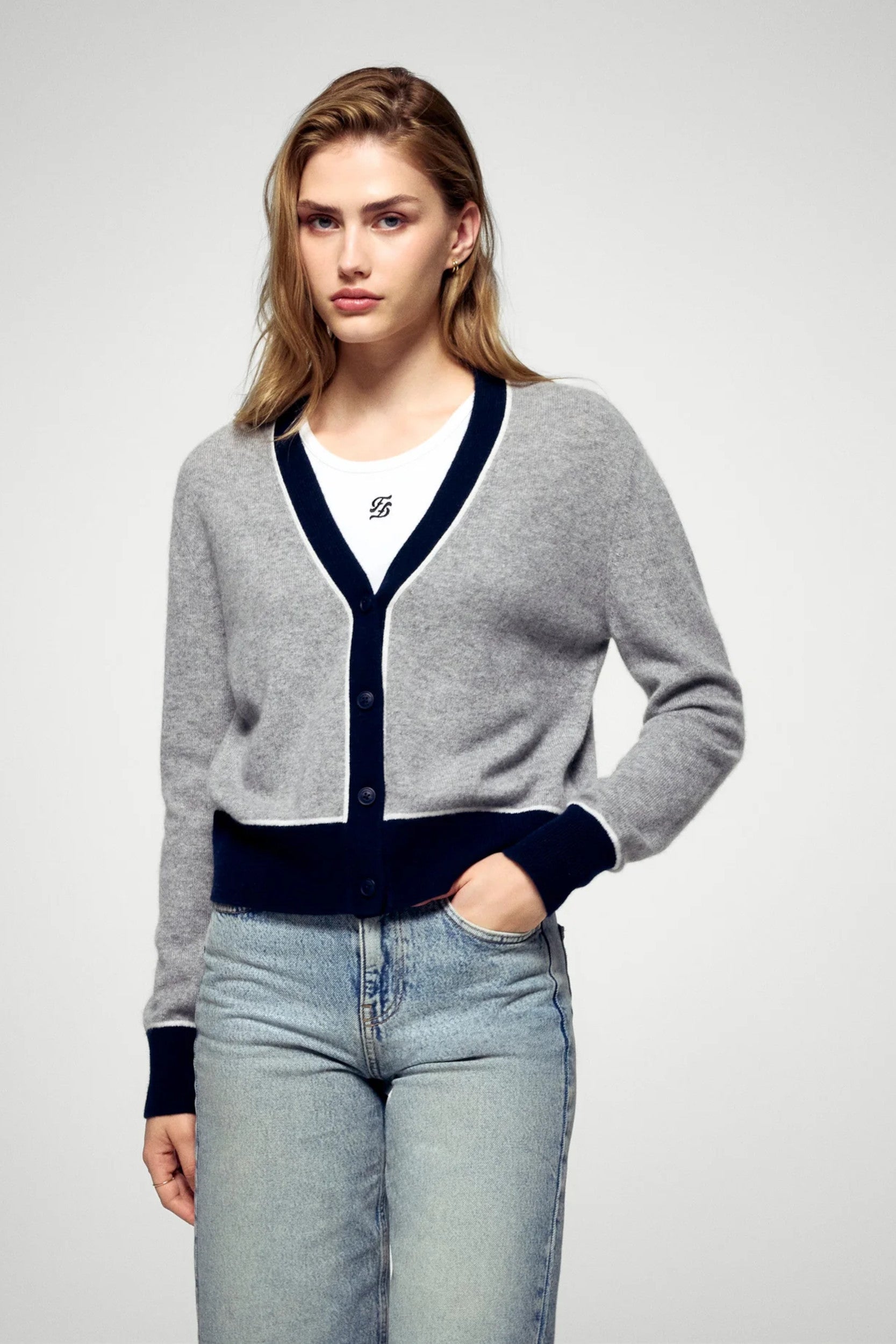 2501Wpc03361W Sweater Dark Grey Mottled