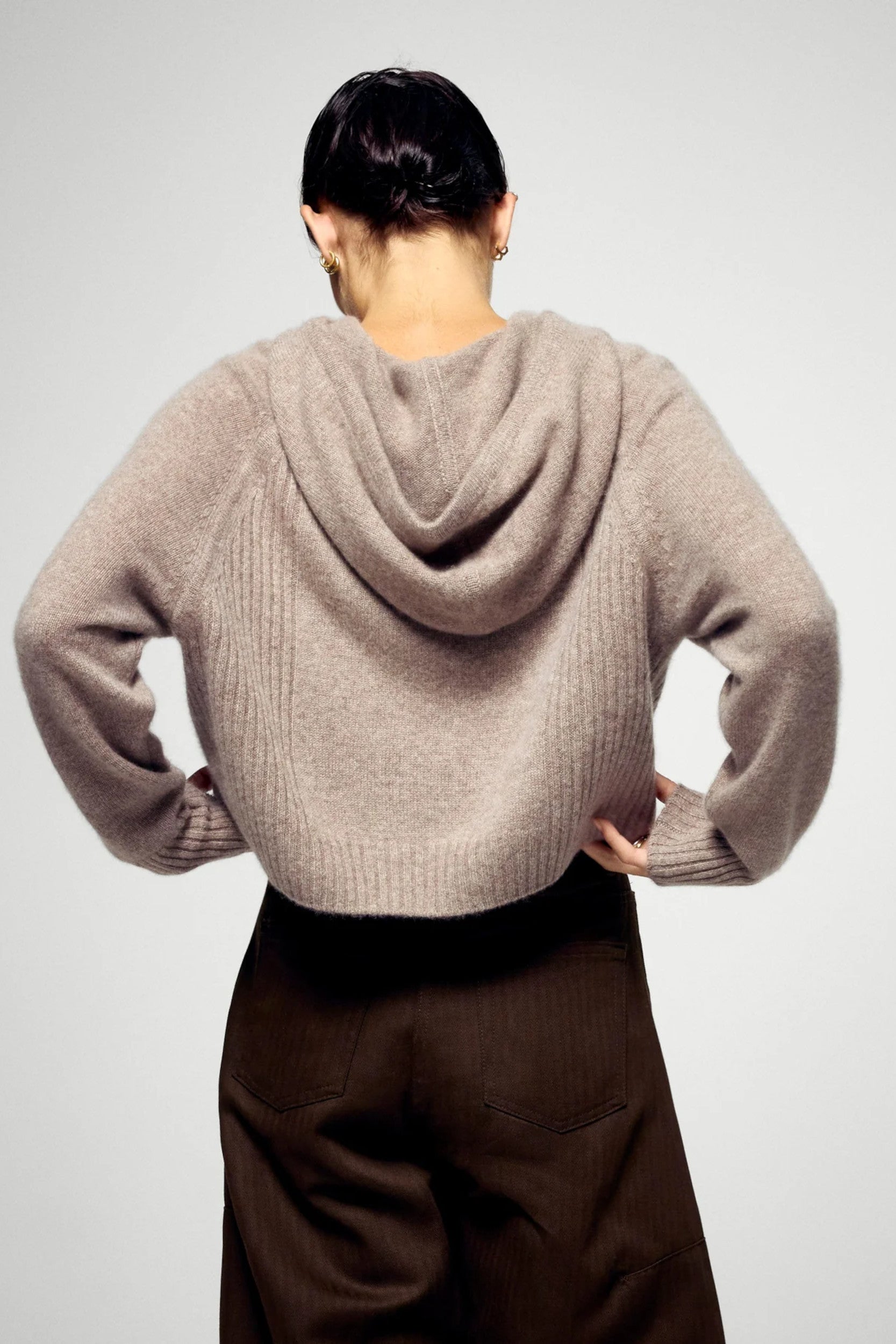 Permwph02130W Sweater Taupe Mottled