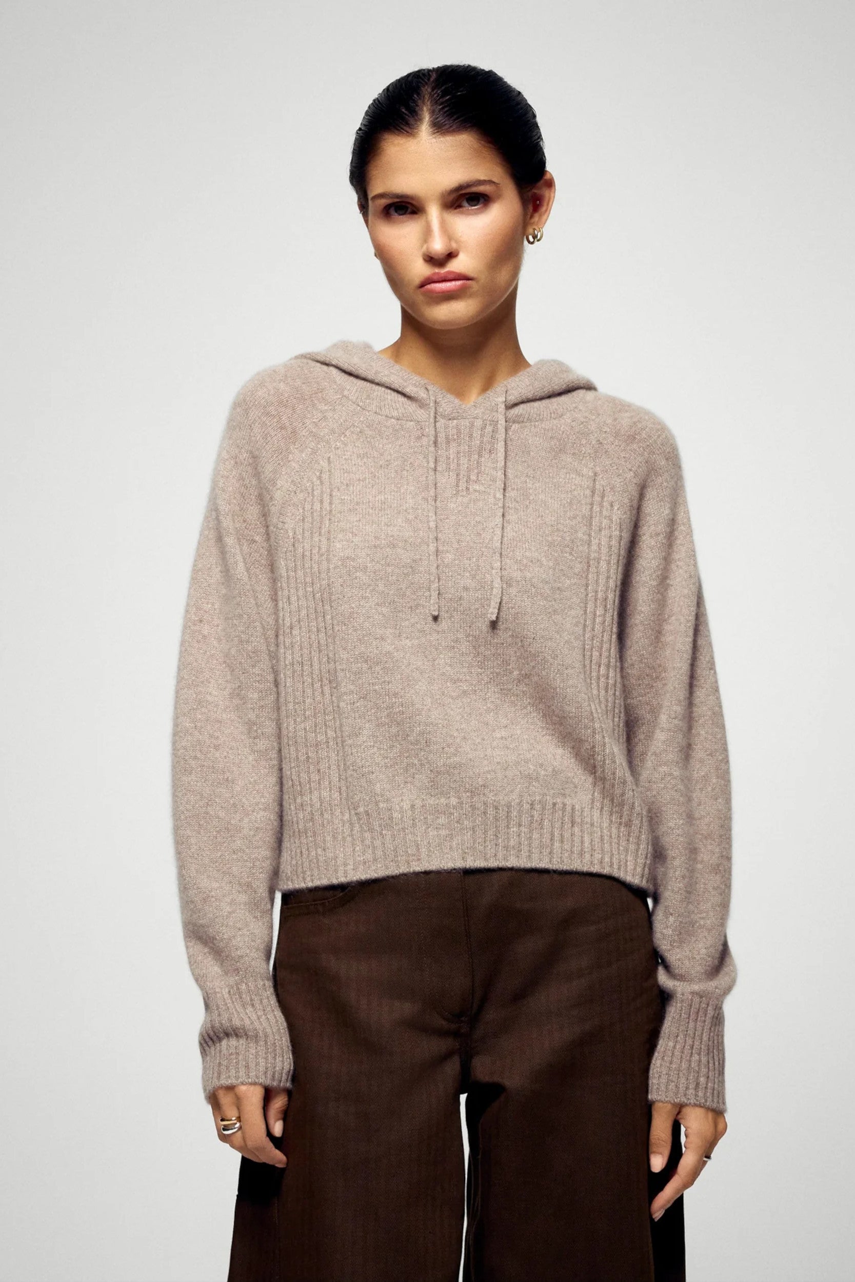Permwph02130W Sweater Taupe Mottled