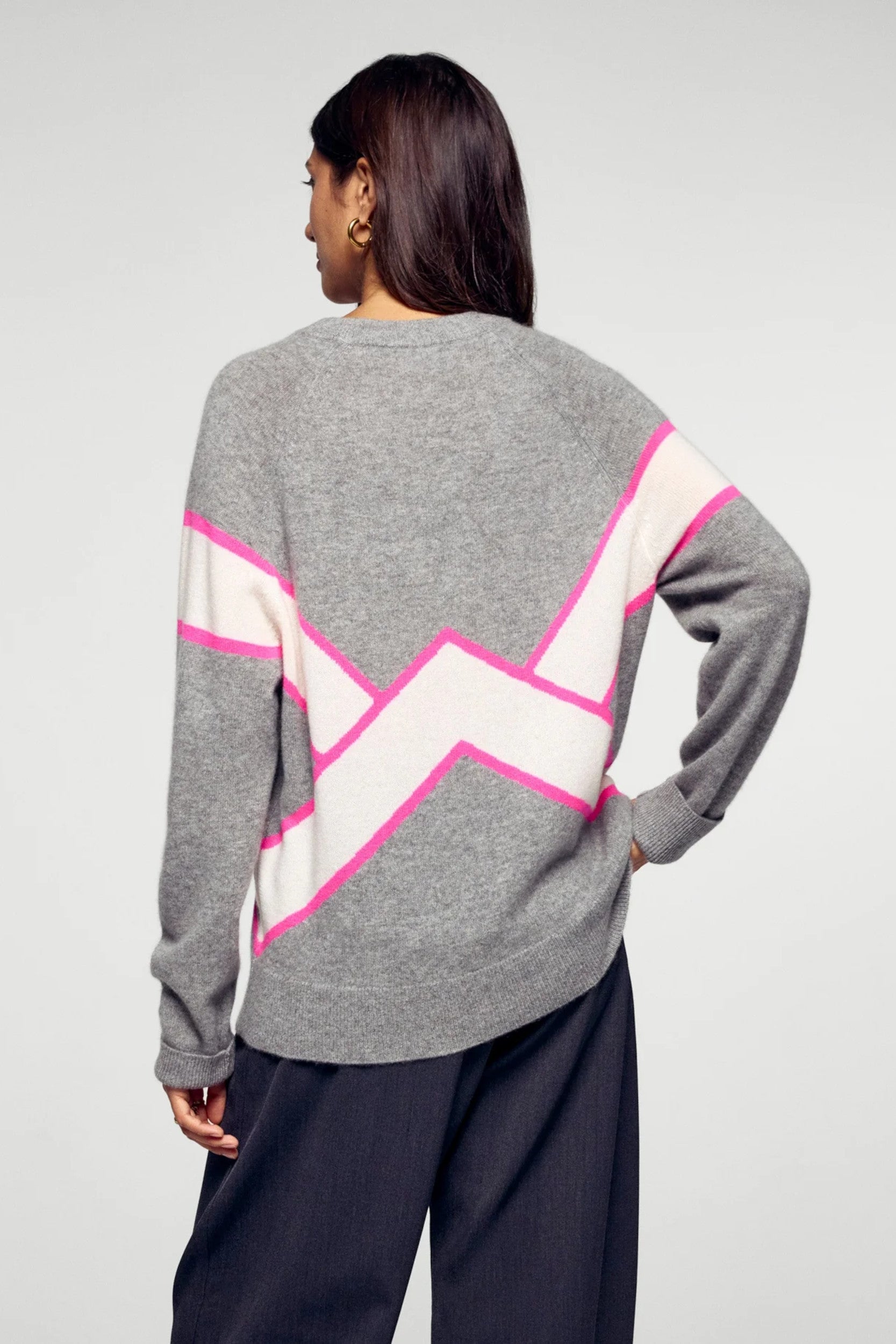 2501Wpr03314W Sweater Dark Grey Mottled