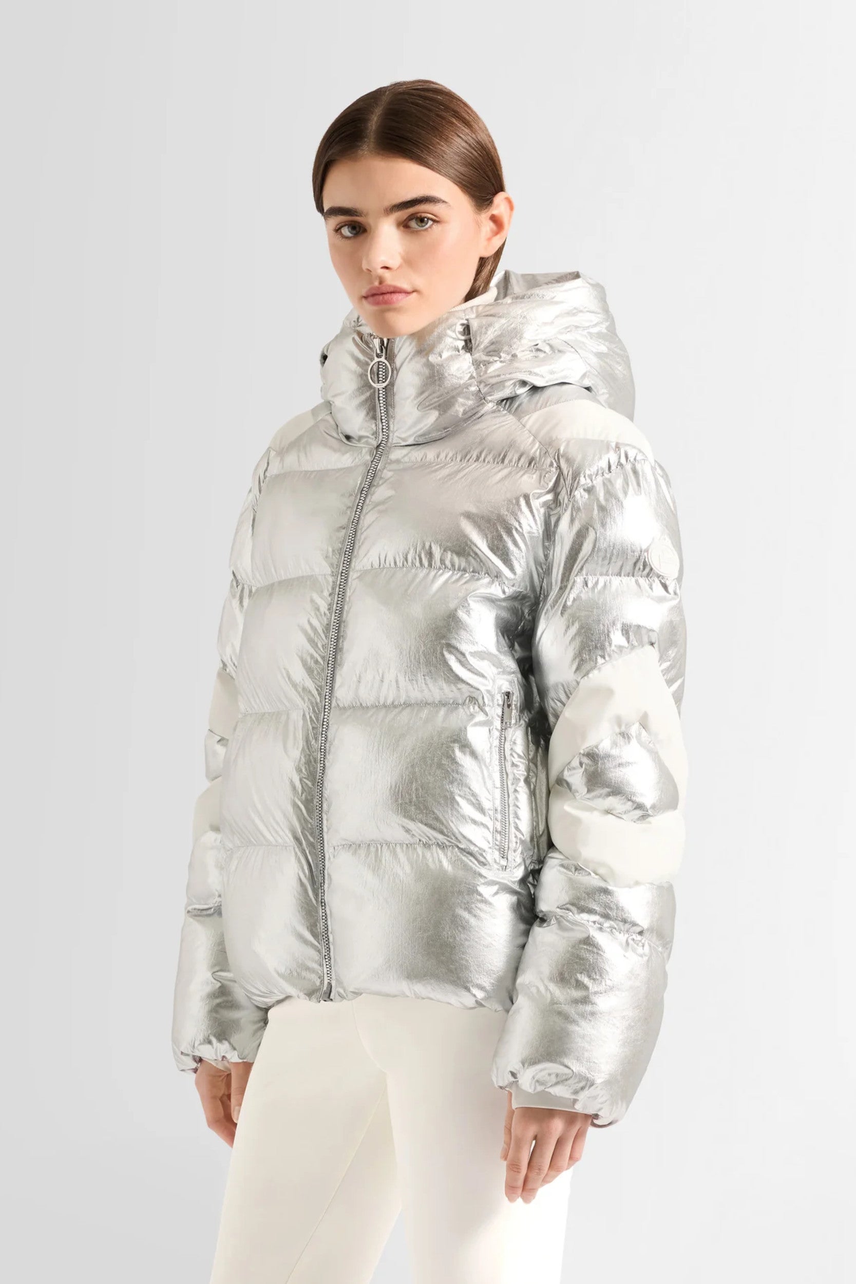 Charloy Metal Coat Silver