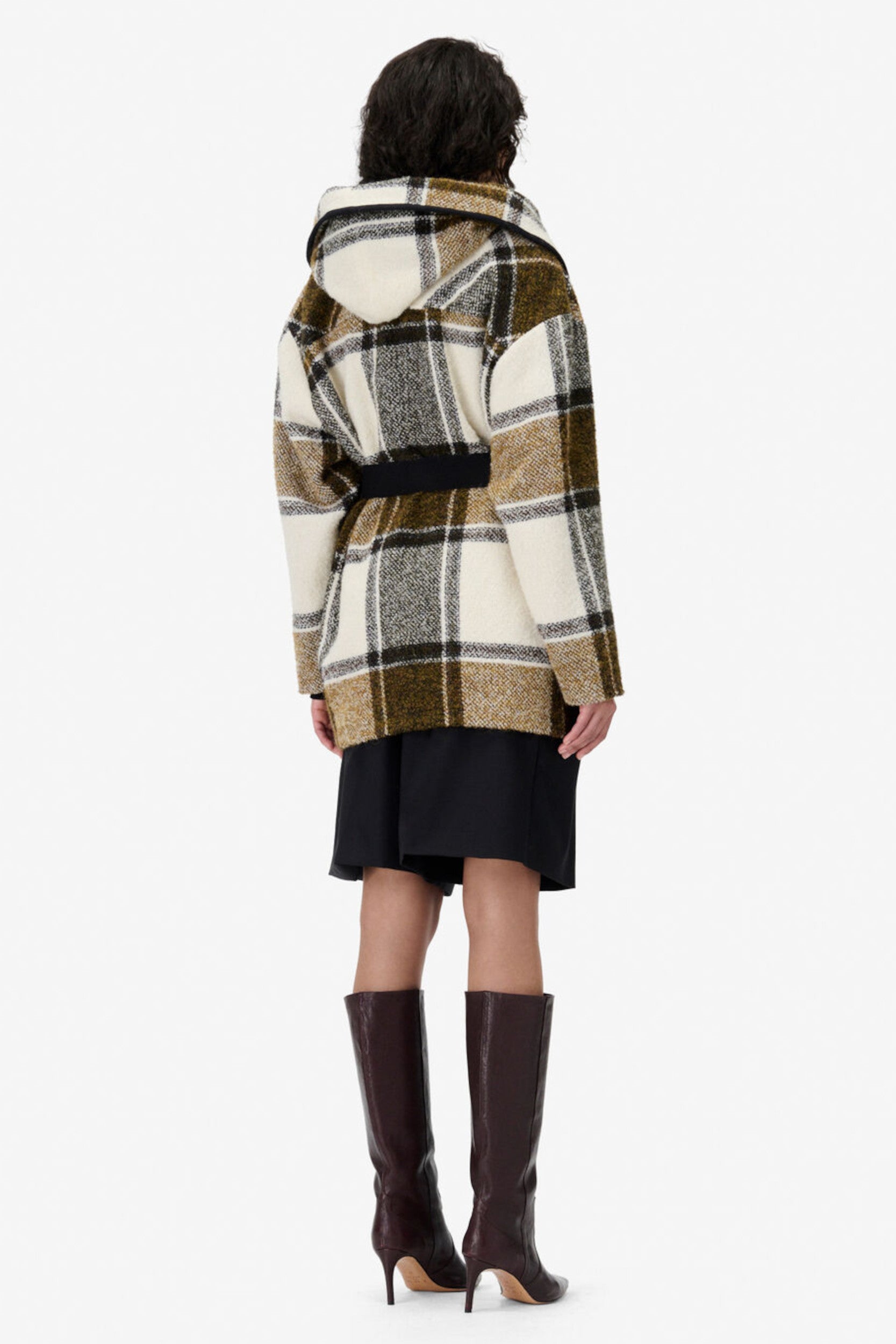 Janiel Coat Ecru Khaki Gold