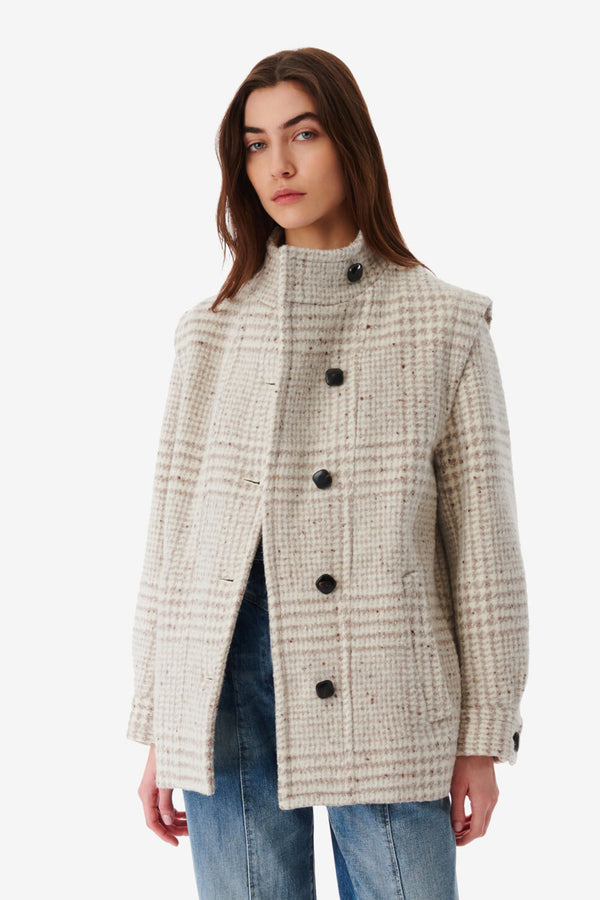 Belni Jacket Taupe Cream
