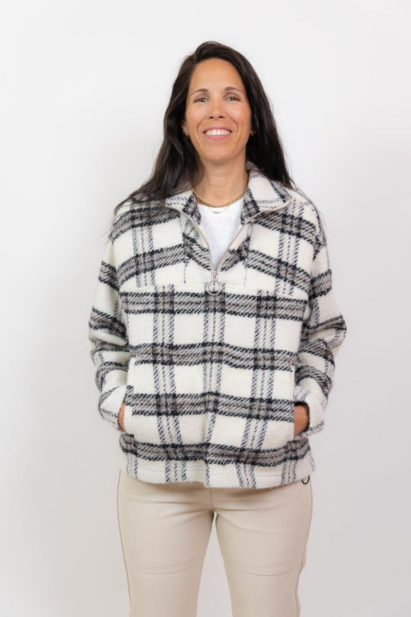 Bika Jacket Cream Black Grey
