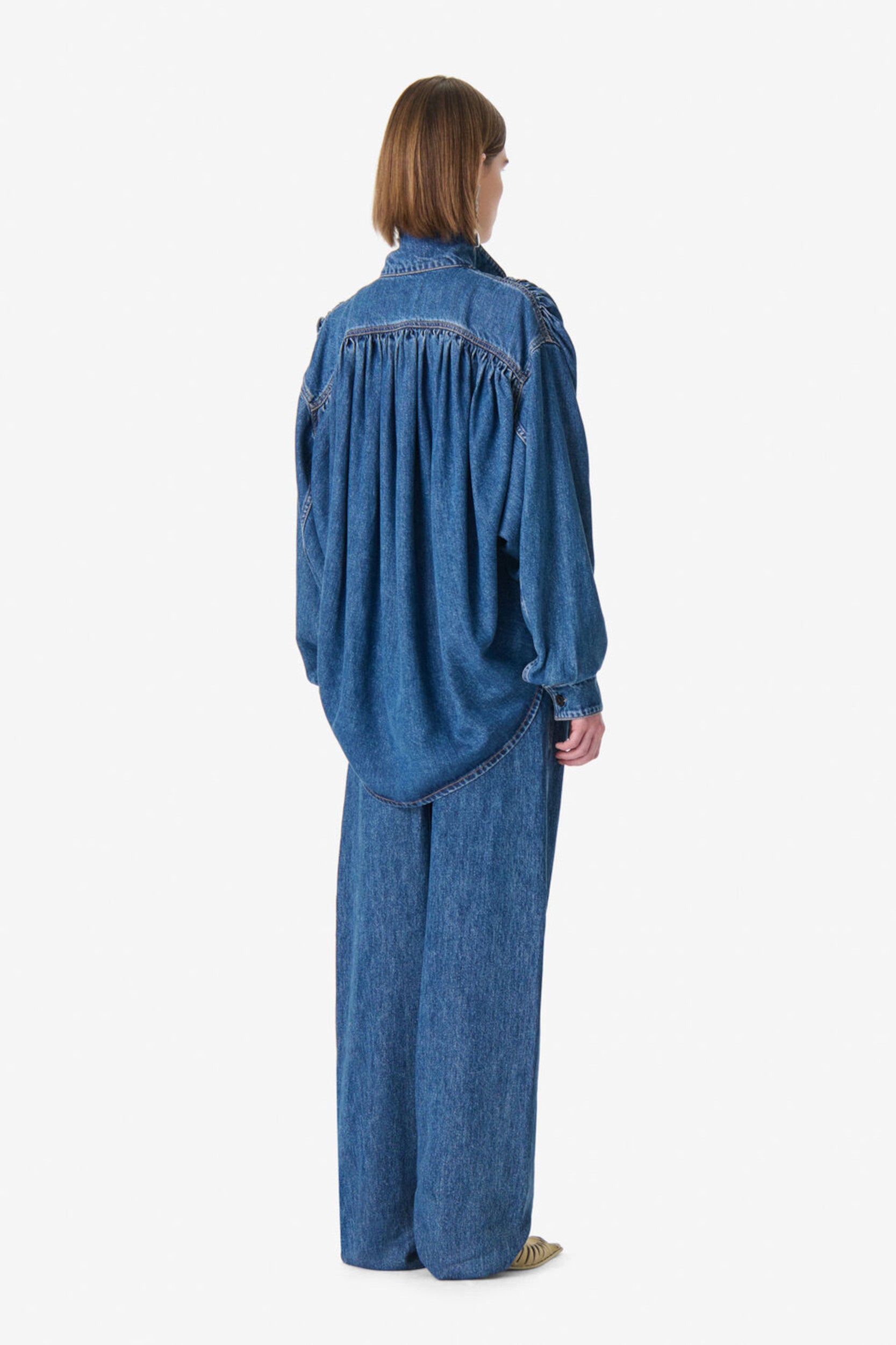 Julie Shirt Blue Fluid