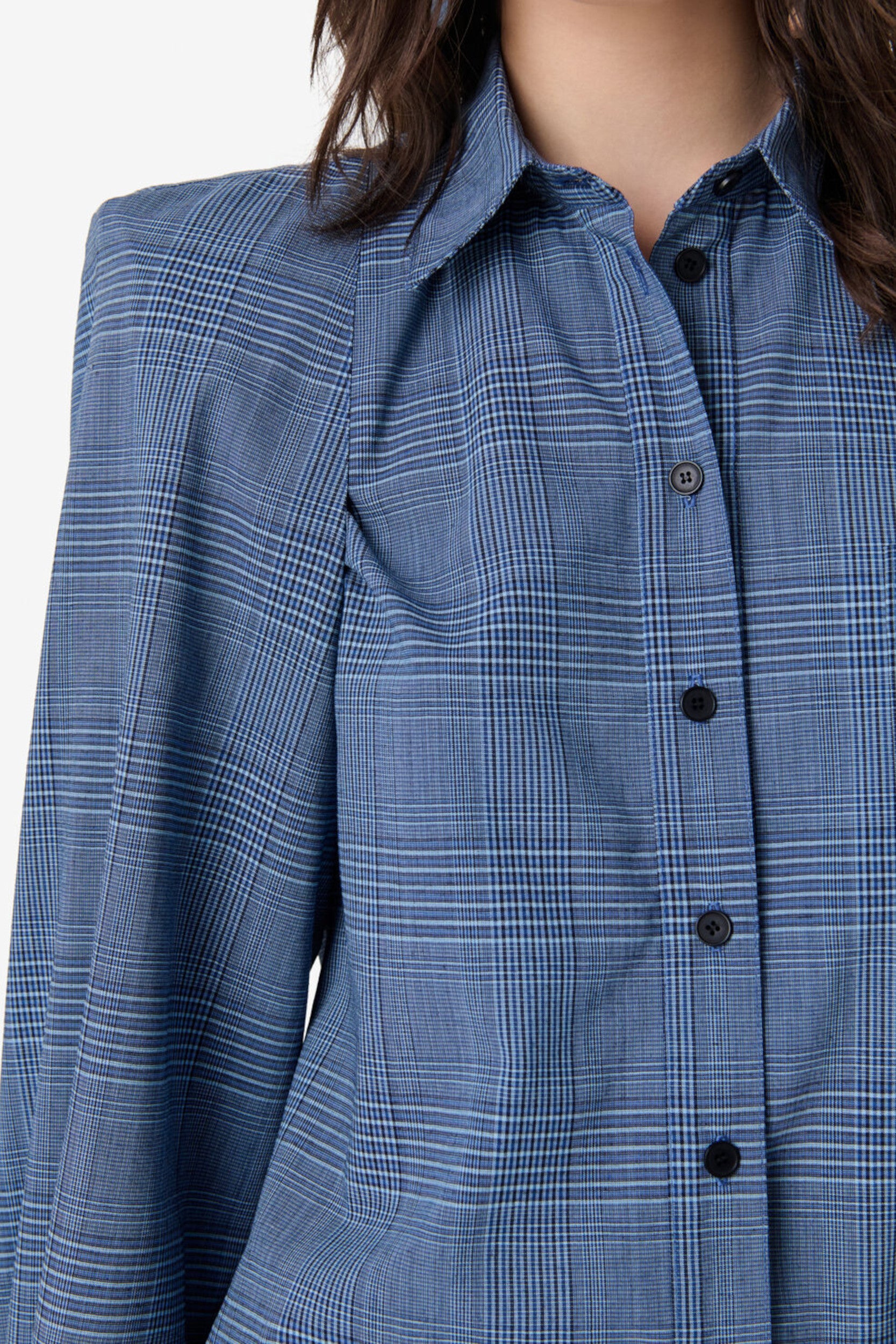 Lidja Chemise Bleu mixte à carreaux — IRO, vue 4