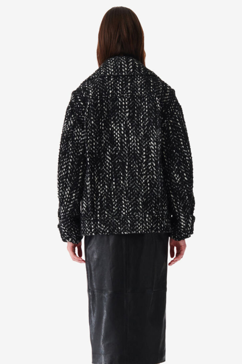 Lusia Jacket Black White