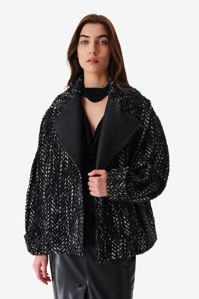 Lusia Jacket Black White