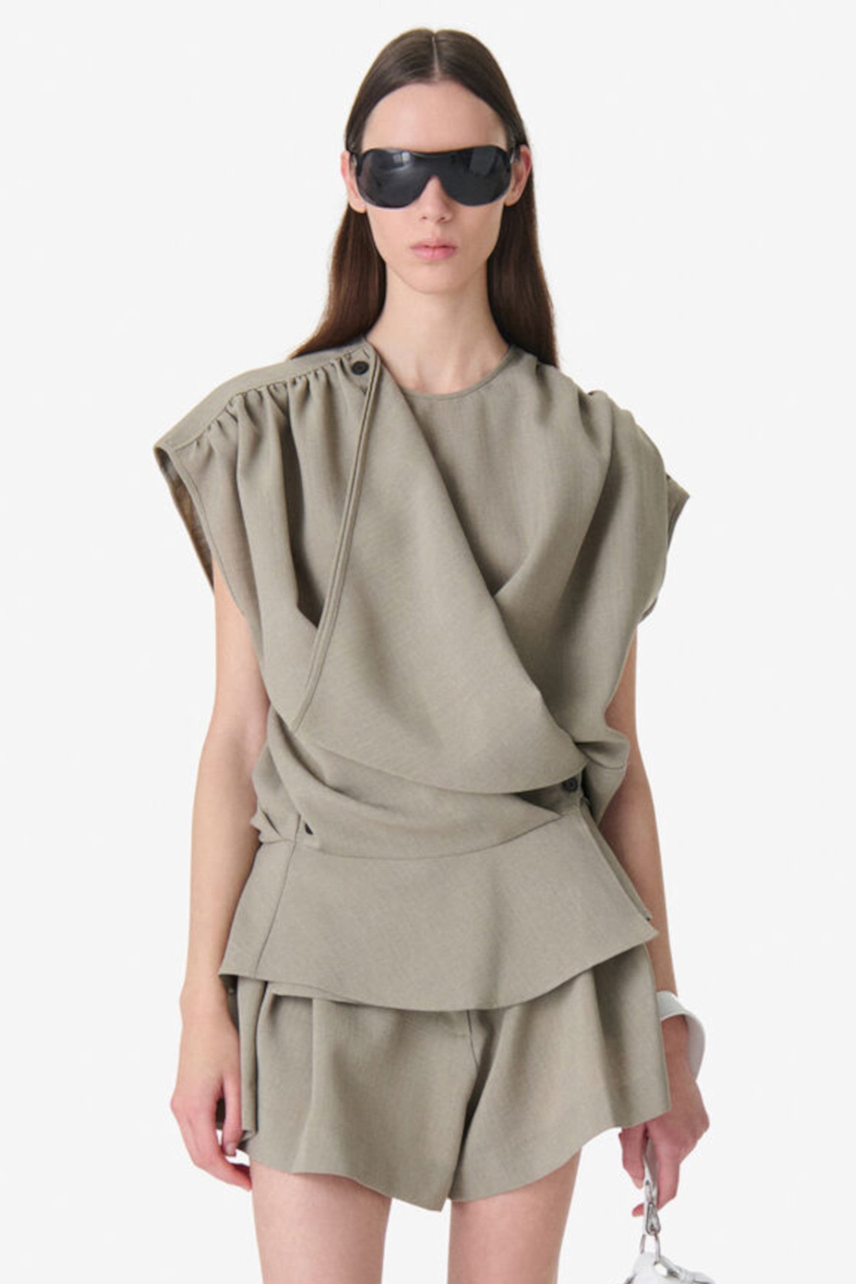 Scilla Top Olive Green