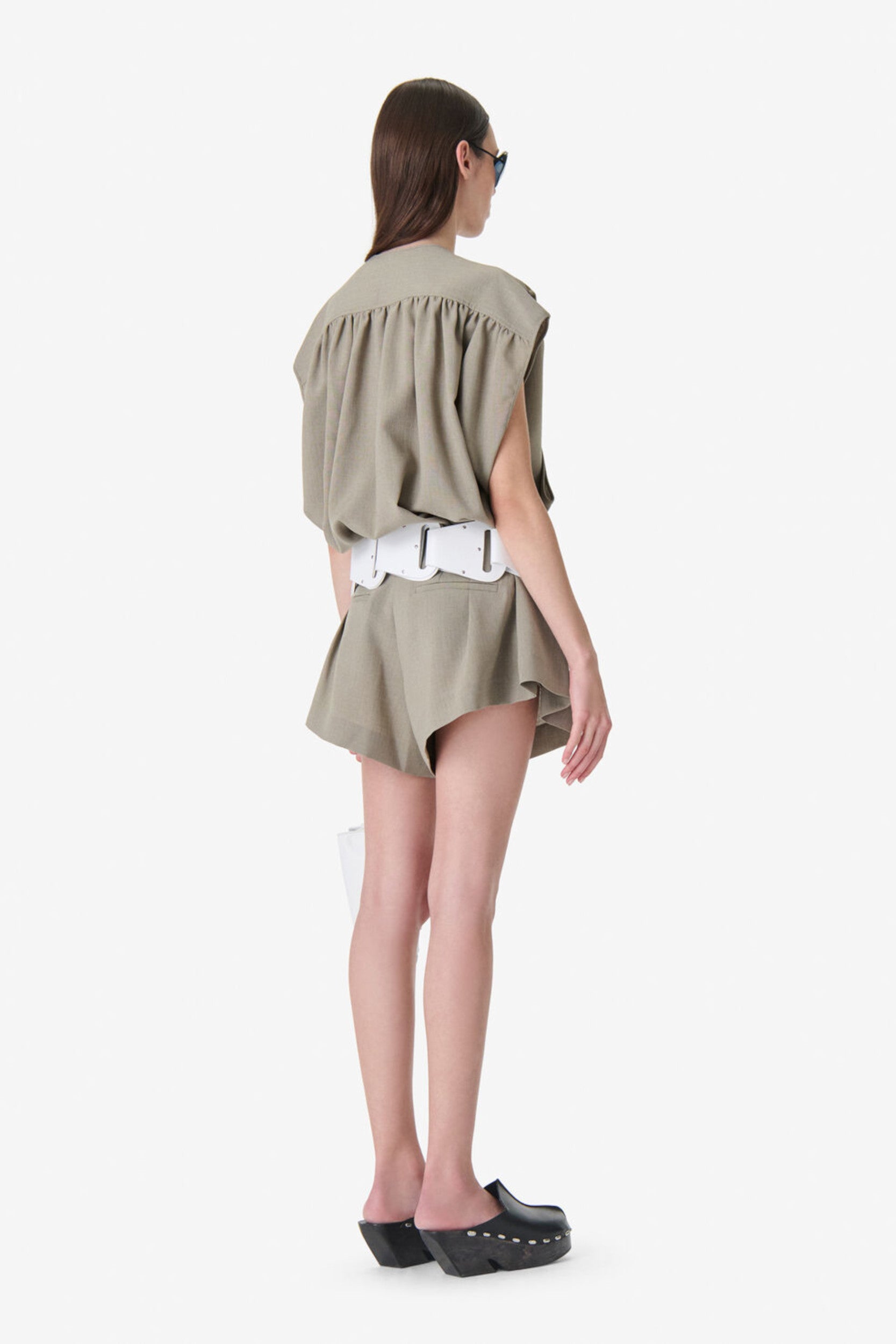 Scilla Top Olive Green