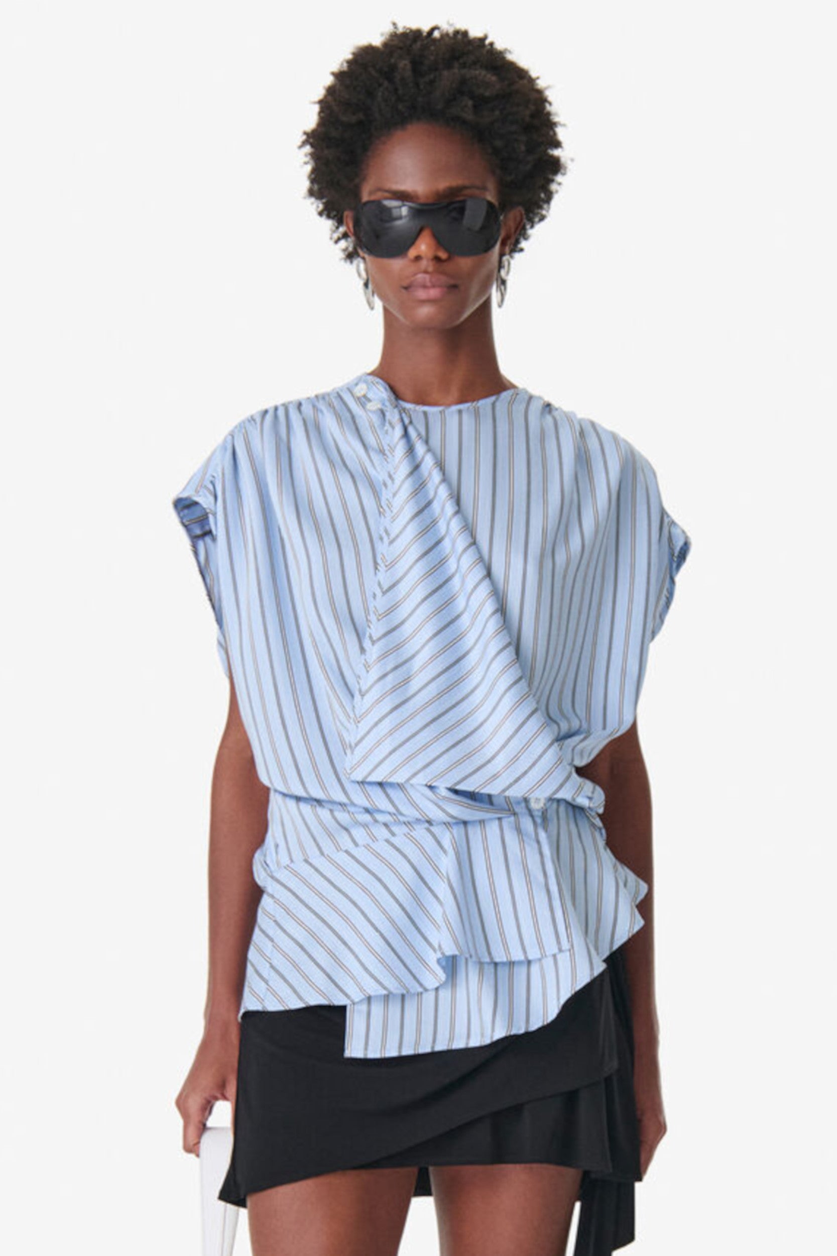 Uttopia Top Blue Left Banl Stripe