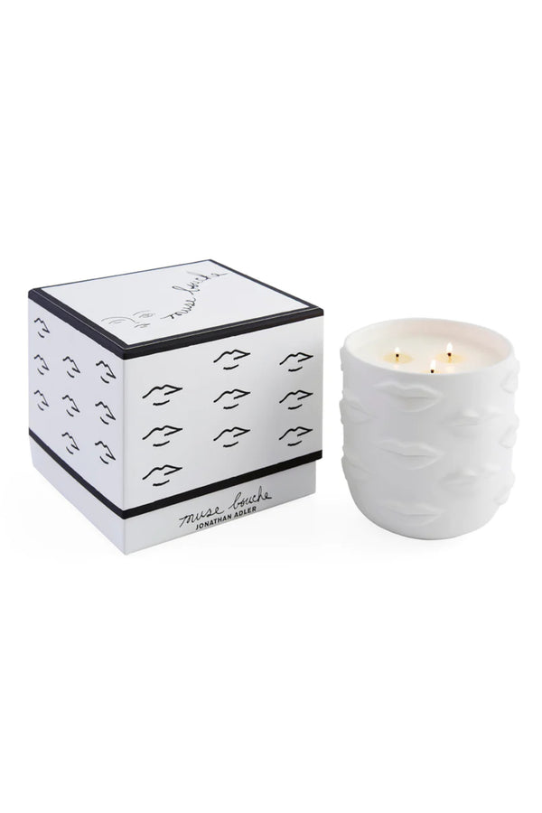Muse Bouche 3 Wick Candle White